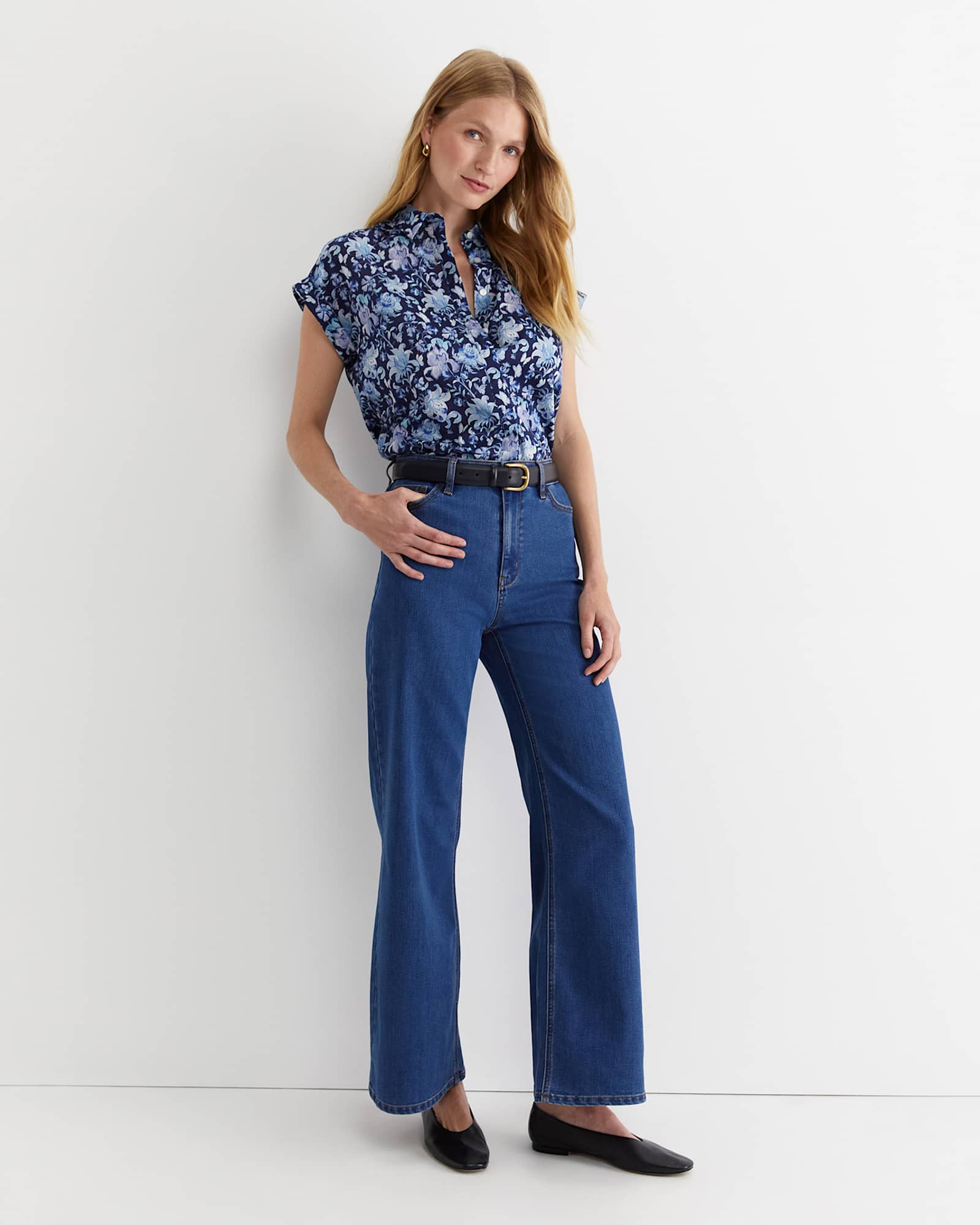 Butterfly Short Sleeve Liberty Shirt in MULTI