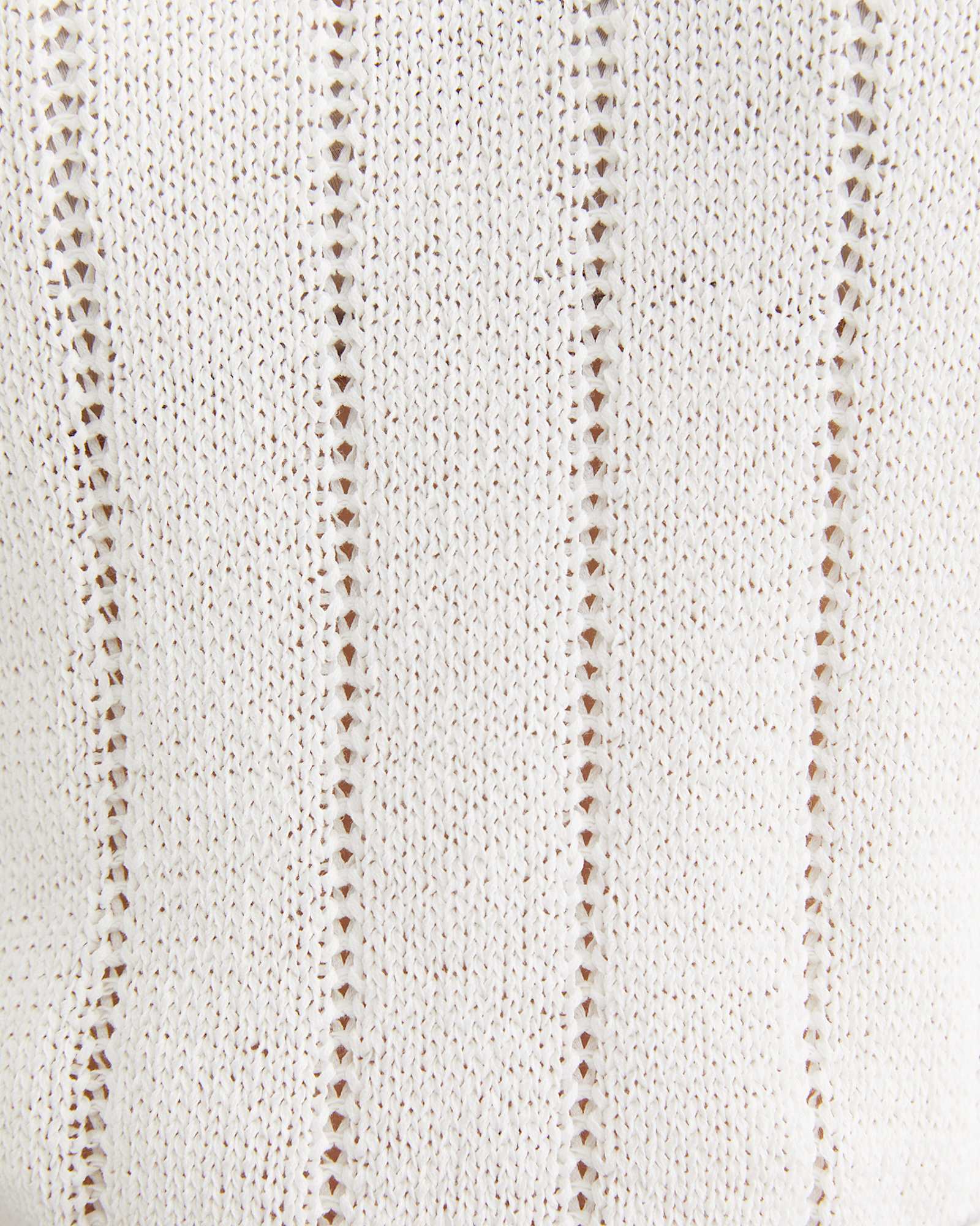 Josie Tape Yarn Flutter Top in MILK