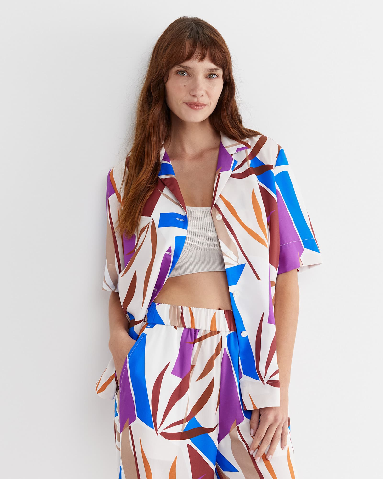 Marie Short Sleeve Shirt in MULTI