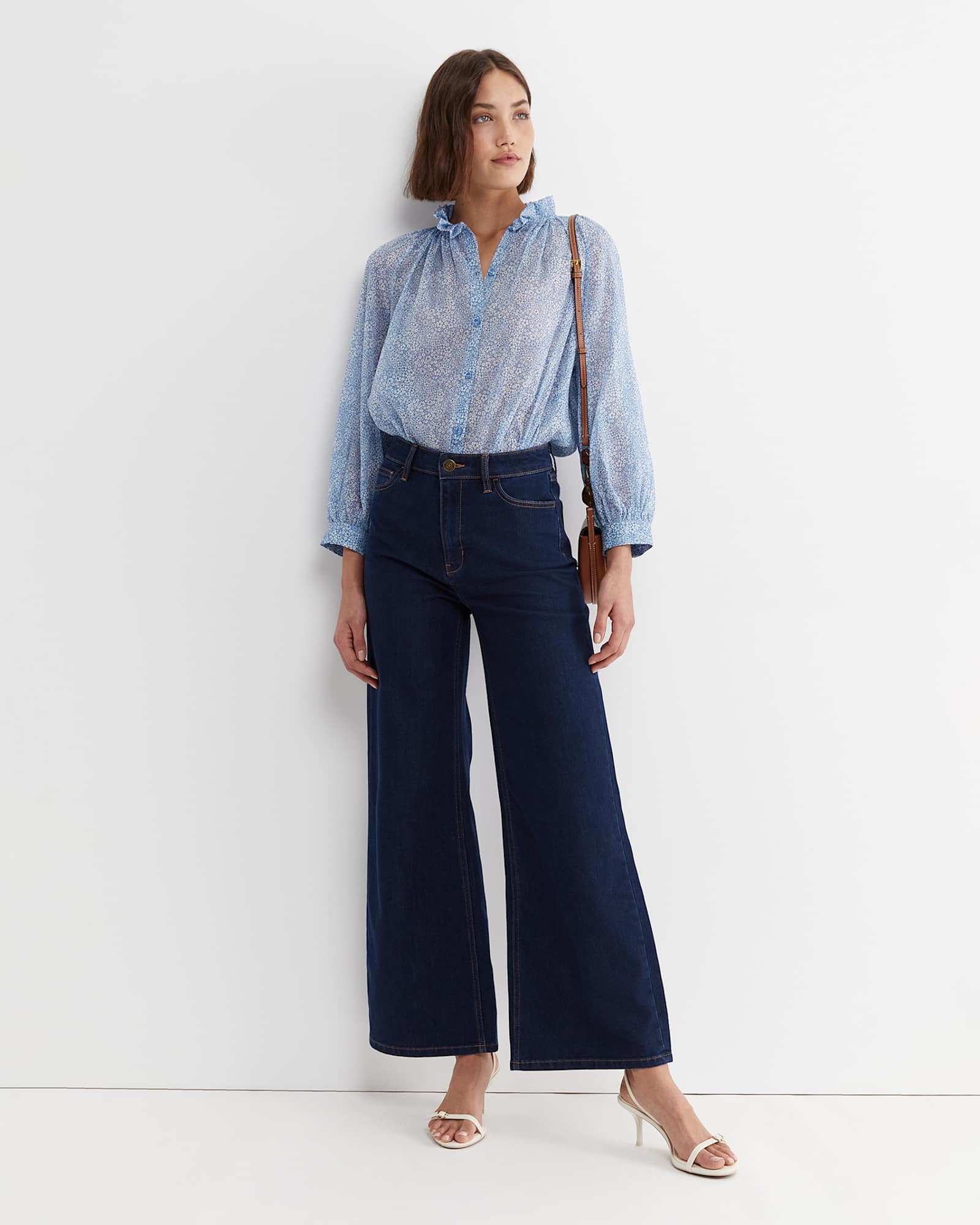 Jacqueline Long Sleeve Liberty Blouse in BLUE MULTI
