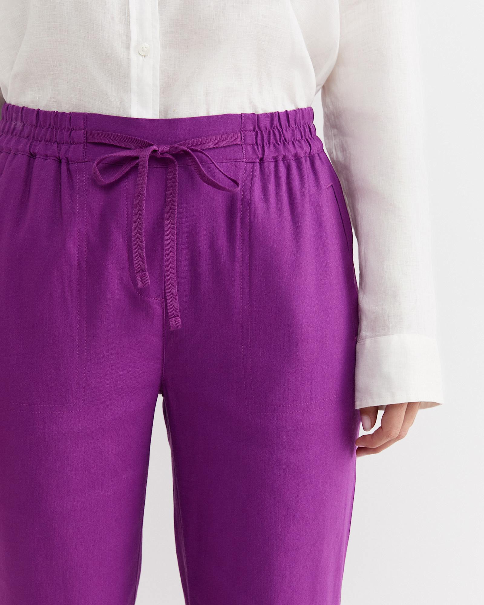 Rosa Linen Pant in HYDRANGEA