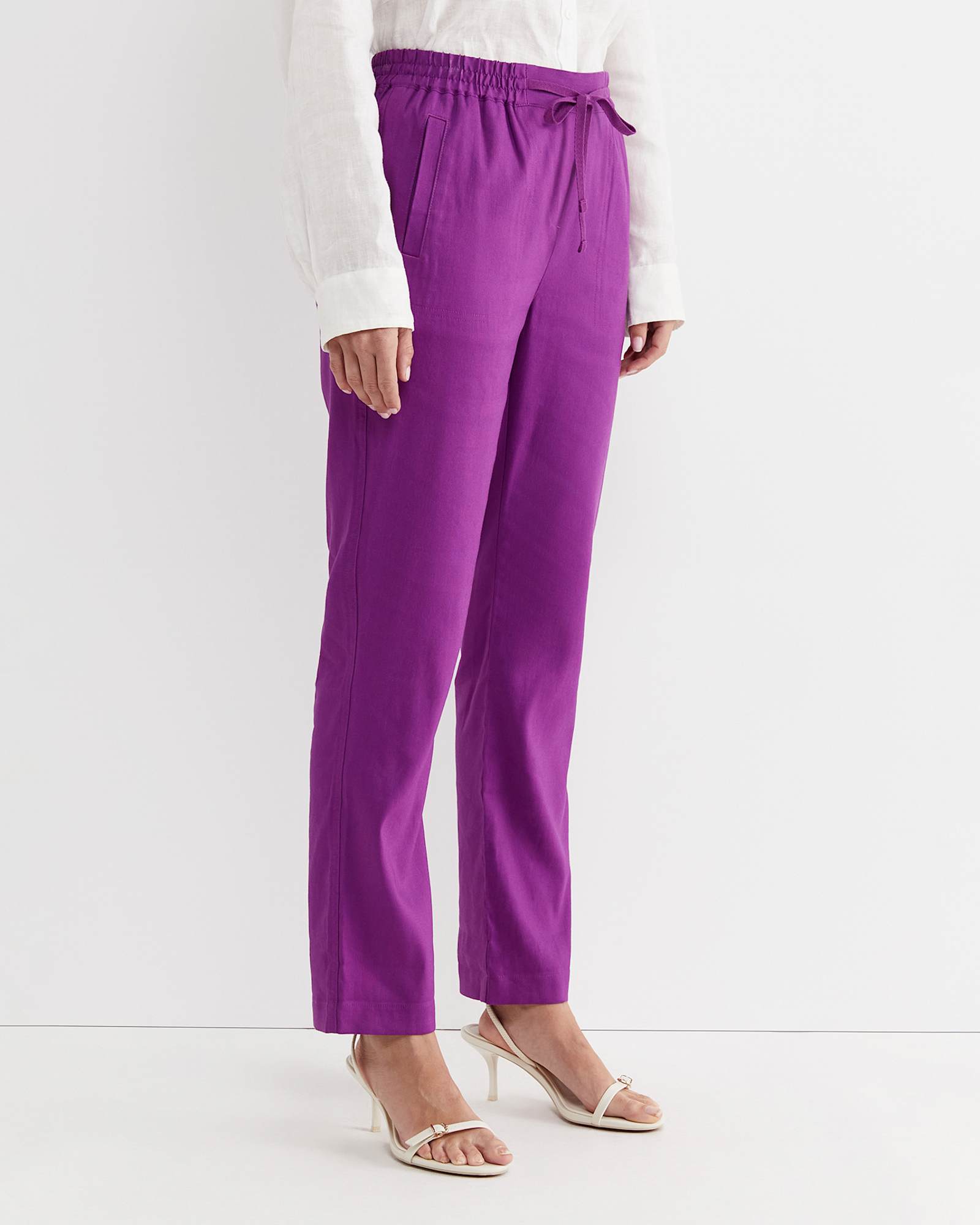 Rosa Linen Pant in HYDRANGEA