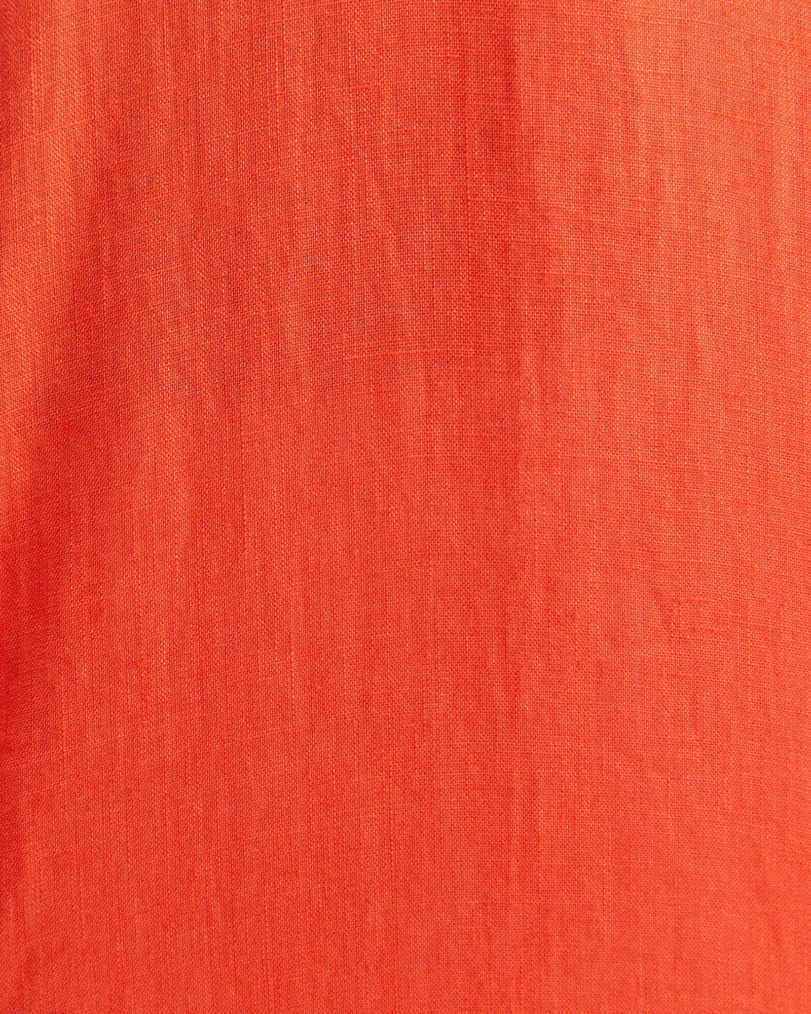 Short Sleeve Linen Shirt in TANGERINE