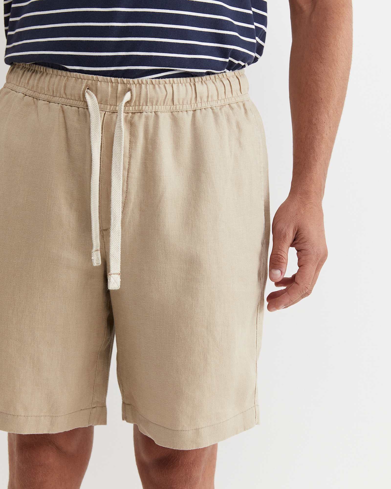 Caffery Linen Short in CAPPUCCINO
