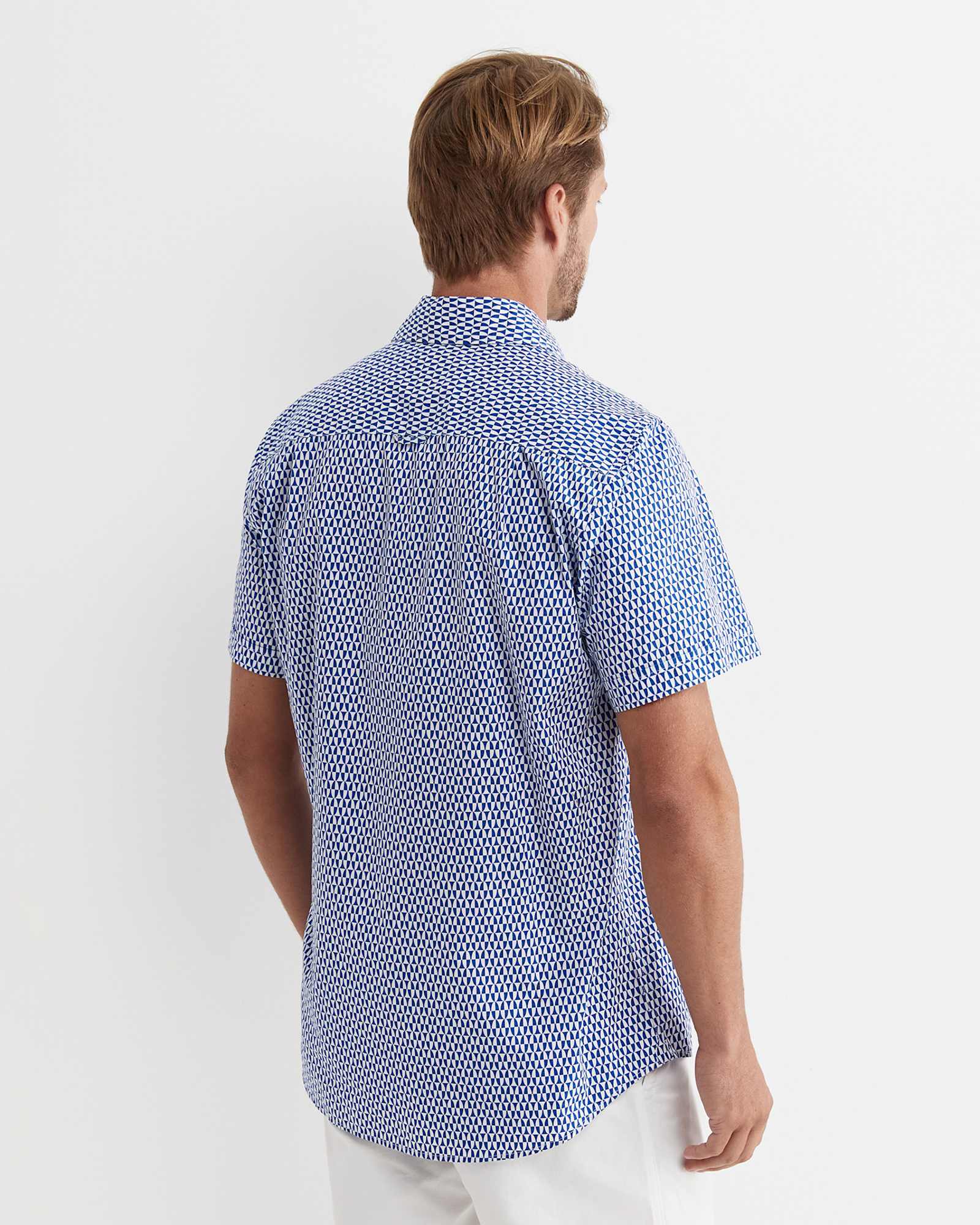 Russel Short Sleeve Shirt in WHITE/MULTI