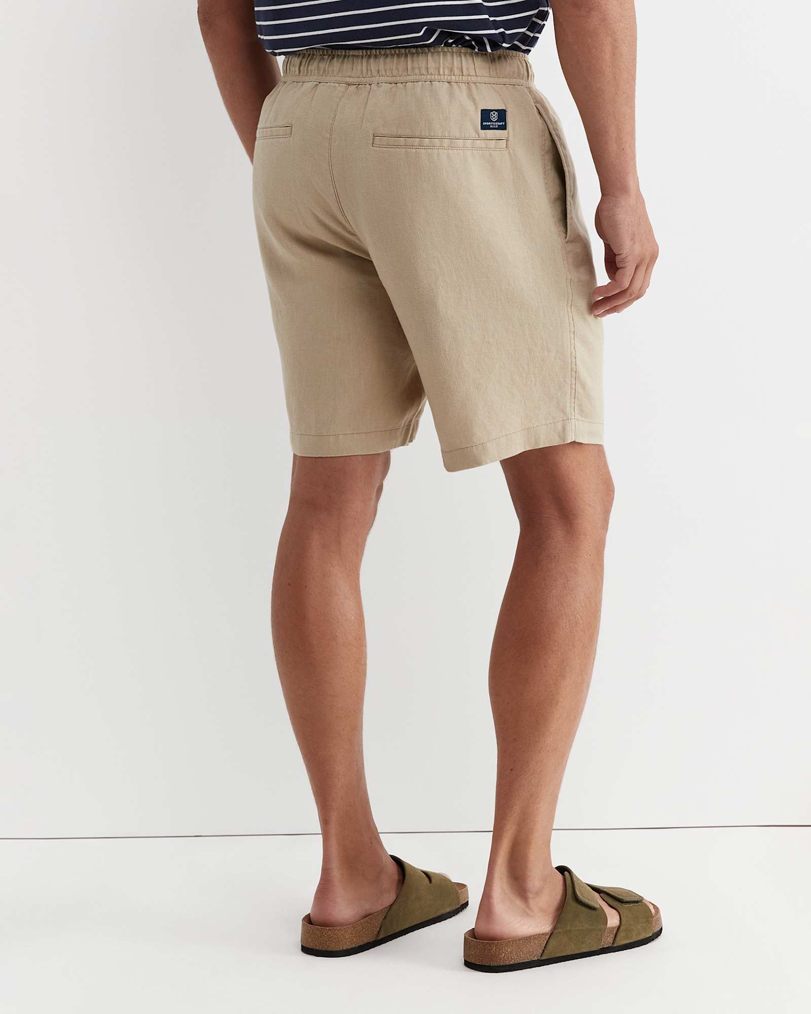 Caffery Linen Short in CAPPUCCINO