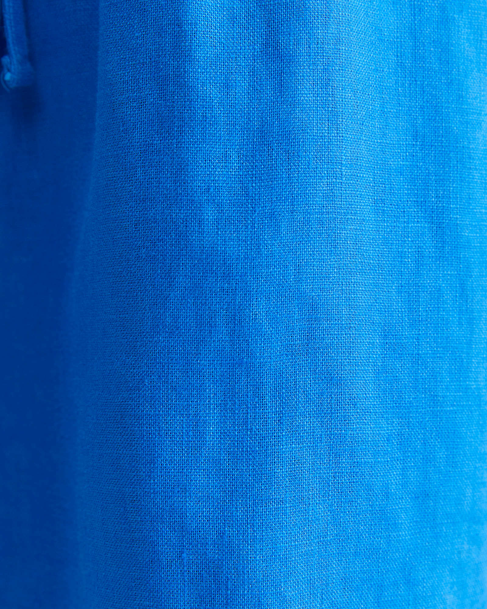 Lulu Blanket Stitch Linen Short in PEACOCK