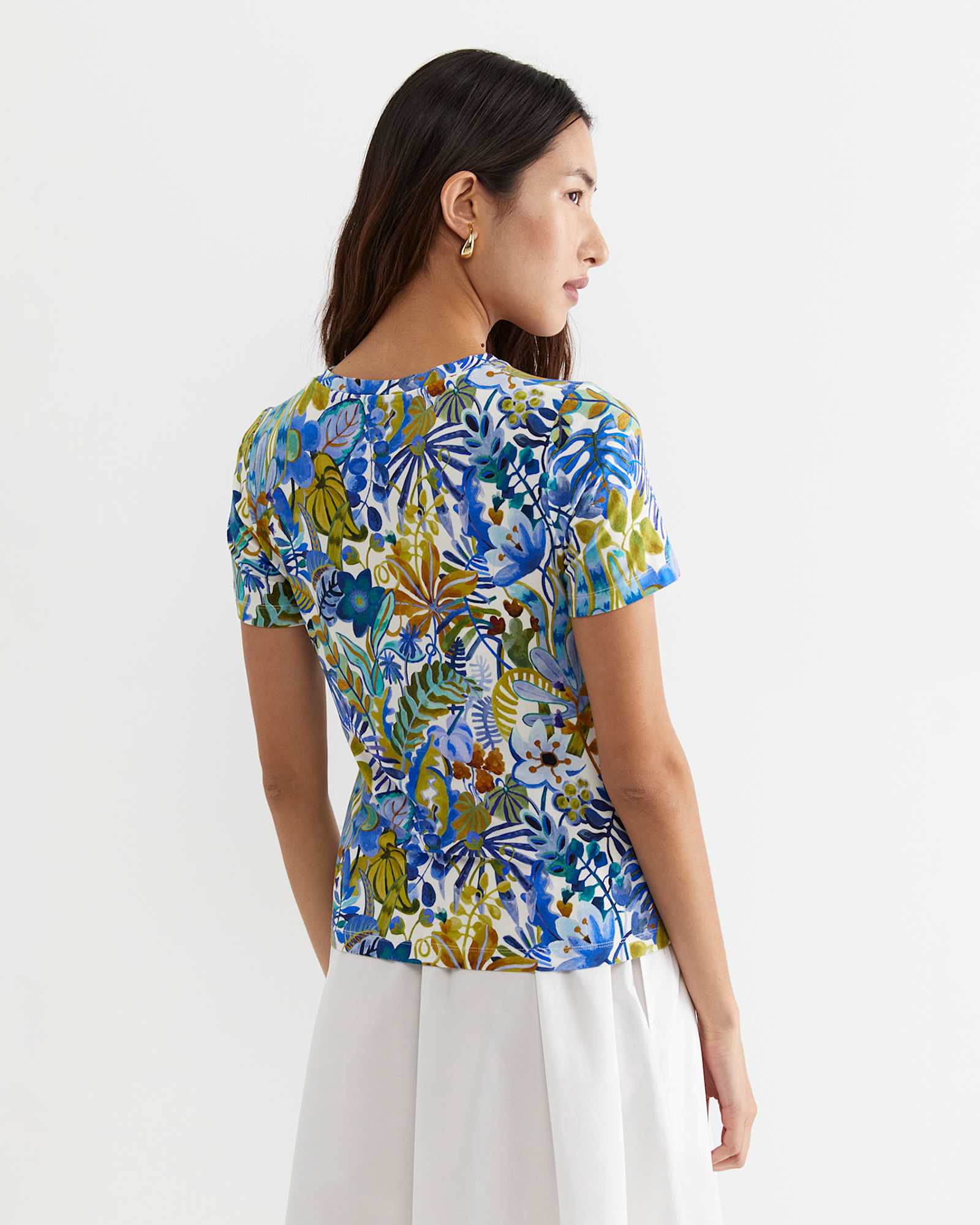 Jungle Short Sleeve Liberty Tee in BLUE MULTI