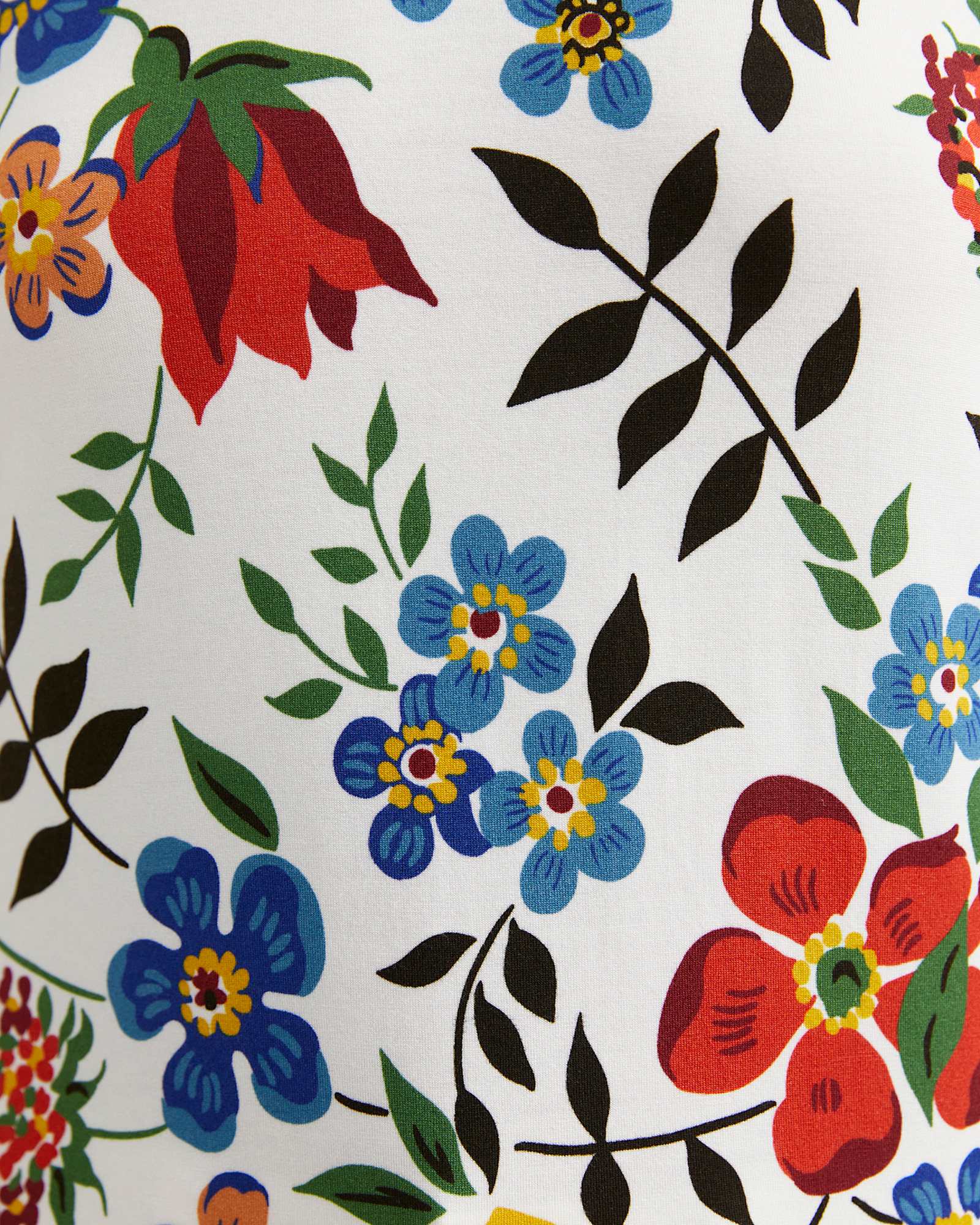 Edenham Short Sleeve Liberty Tee in WHITE/MULTI