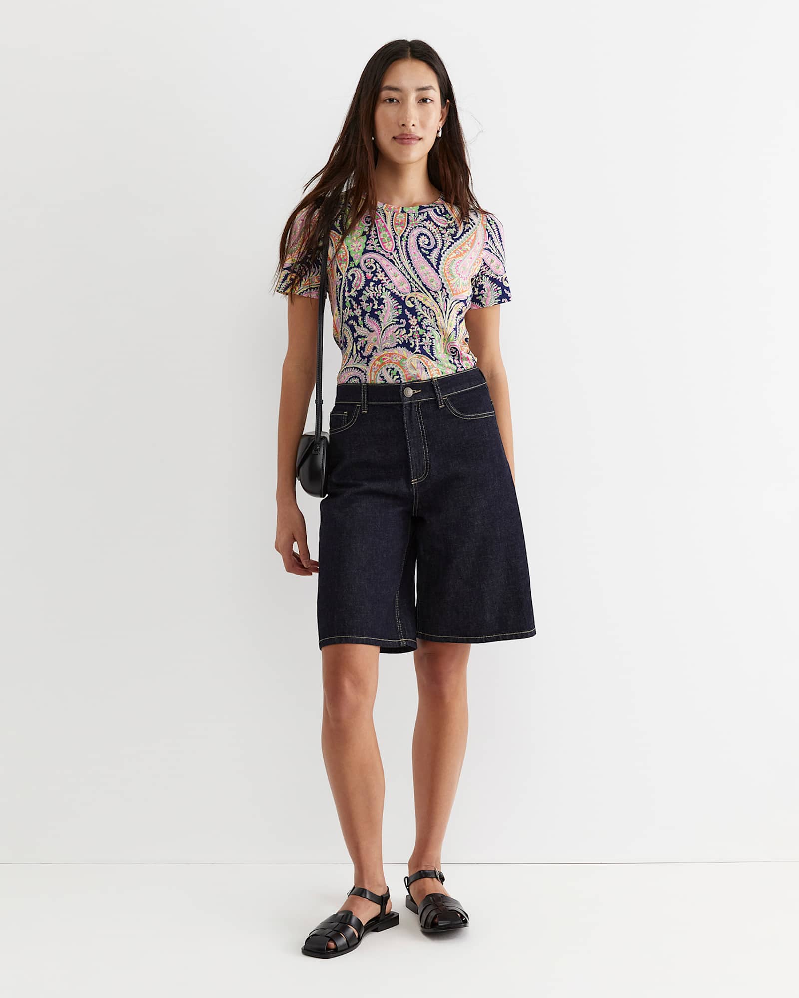 Florence Short Sleeve Liberty Tee in NAVY MULTI