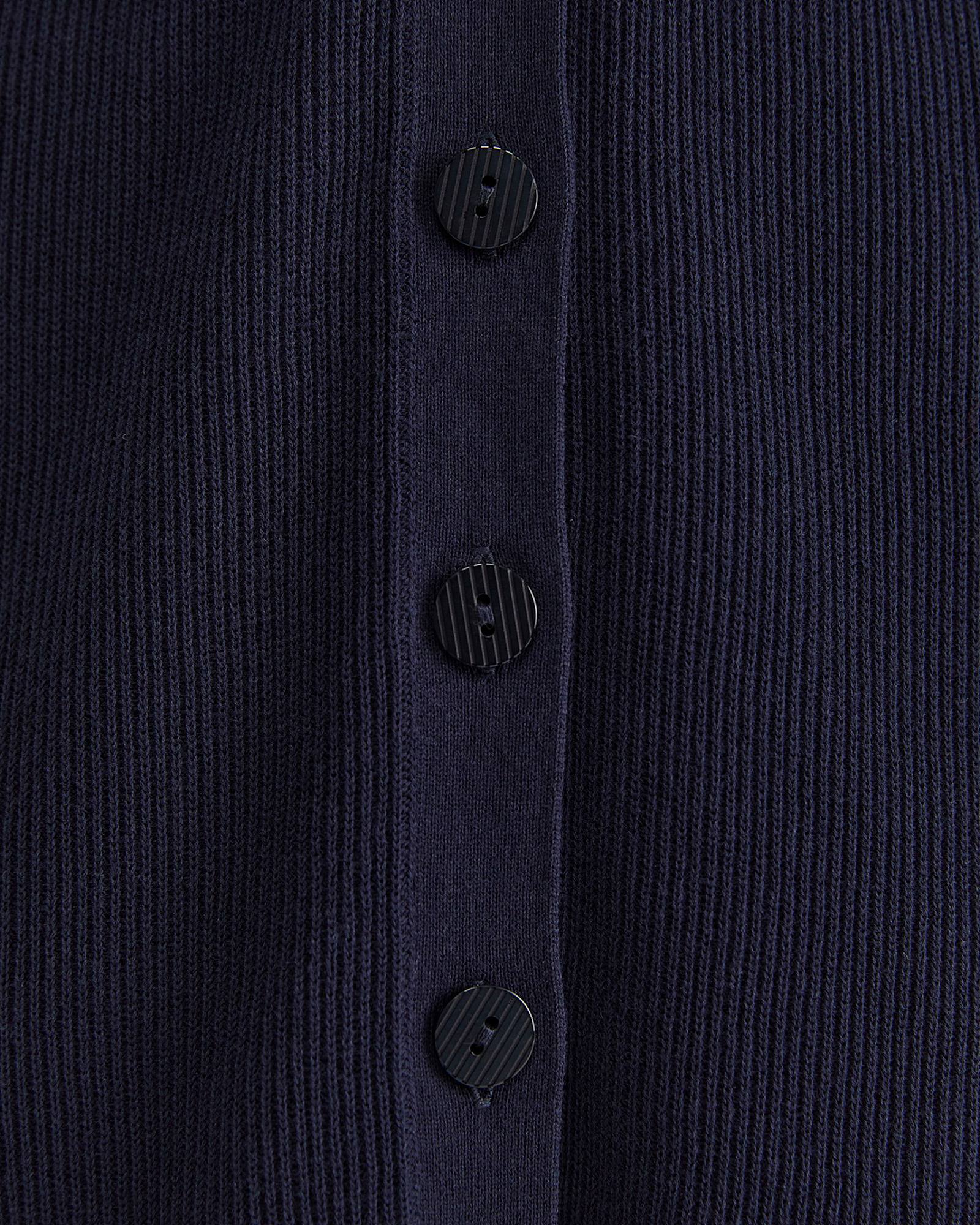 Becky Cotton Knit Midi Dress in NAVY