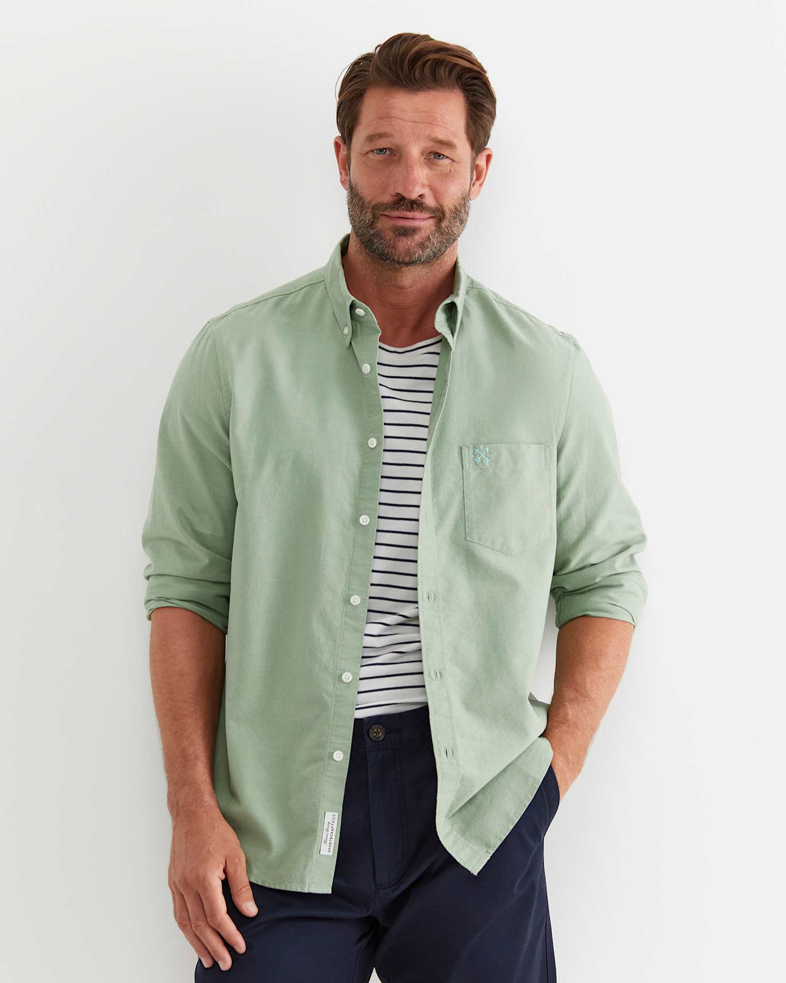 Oxford Long Sleeve Shirt in VINE