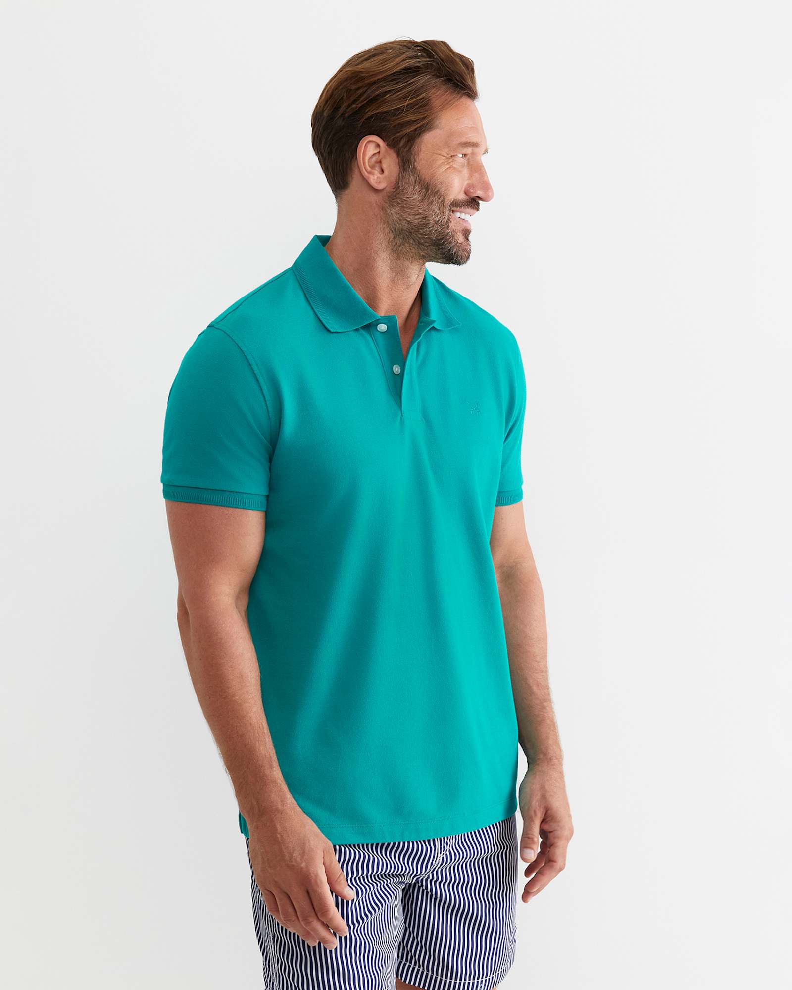 SC Pique Polo in SEAGREEN
