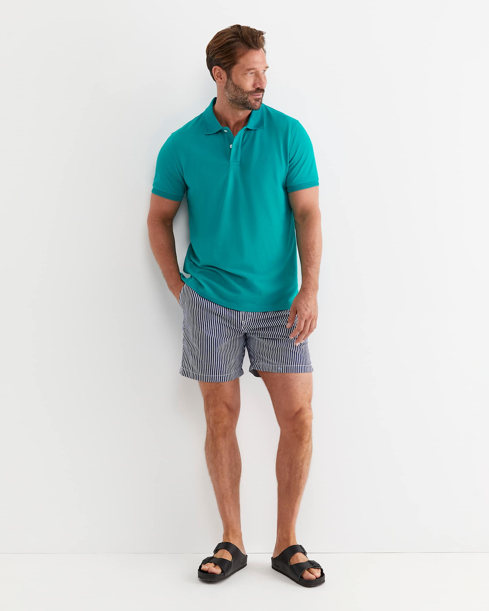 SC Pique Polo in SEAGREEN