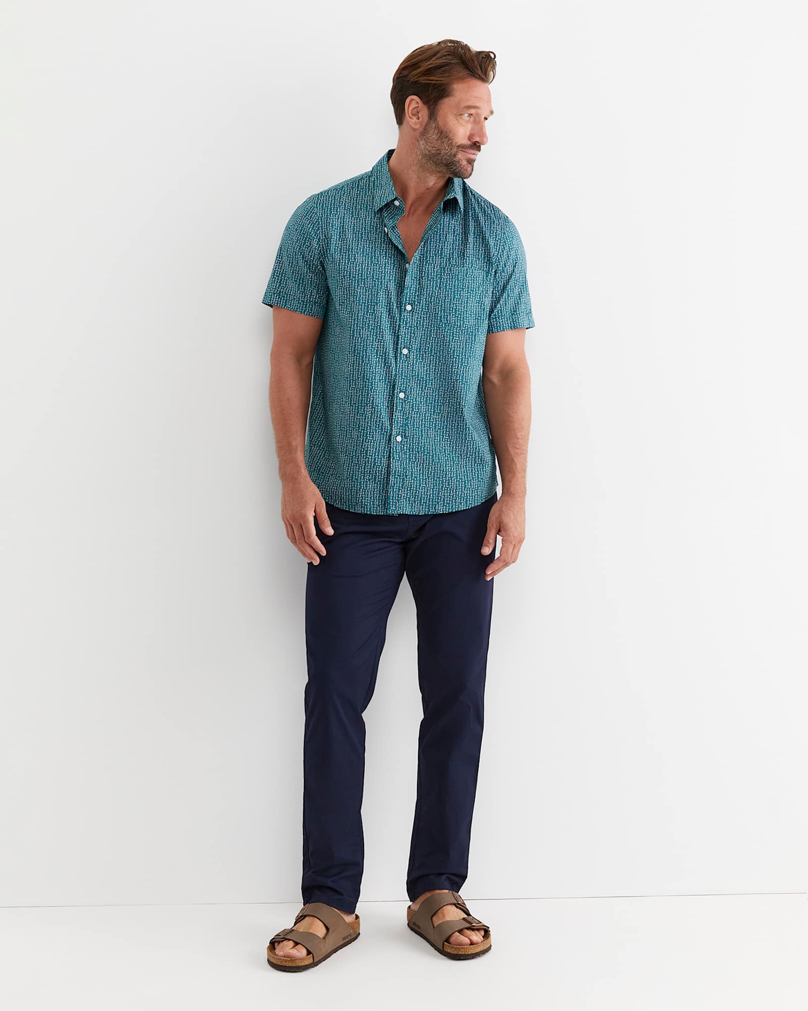 Marlin Short Sleeve Shirt in TEAL