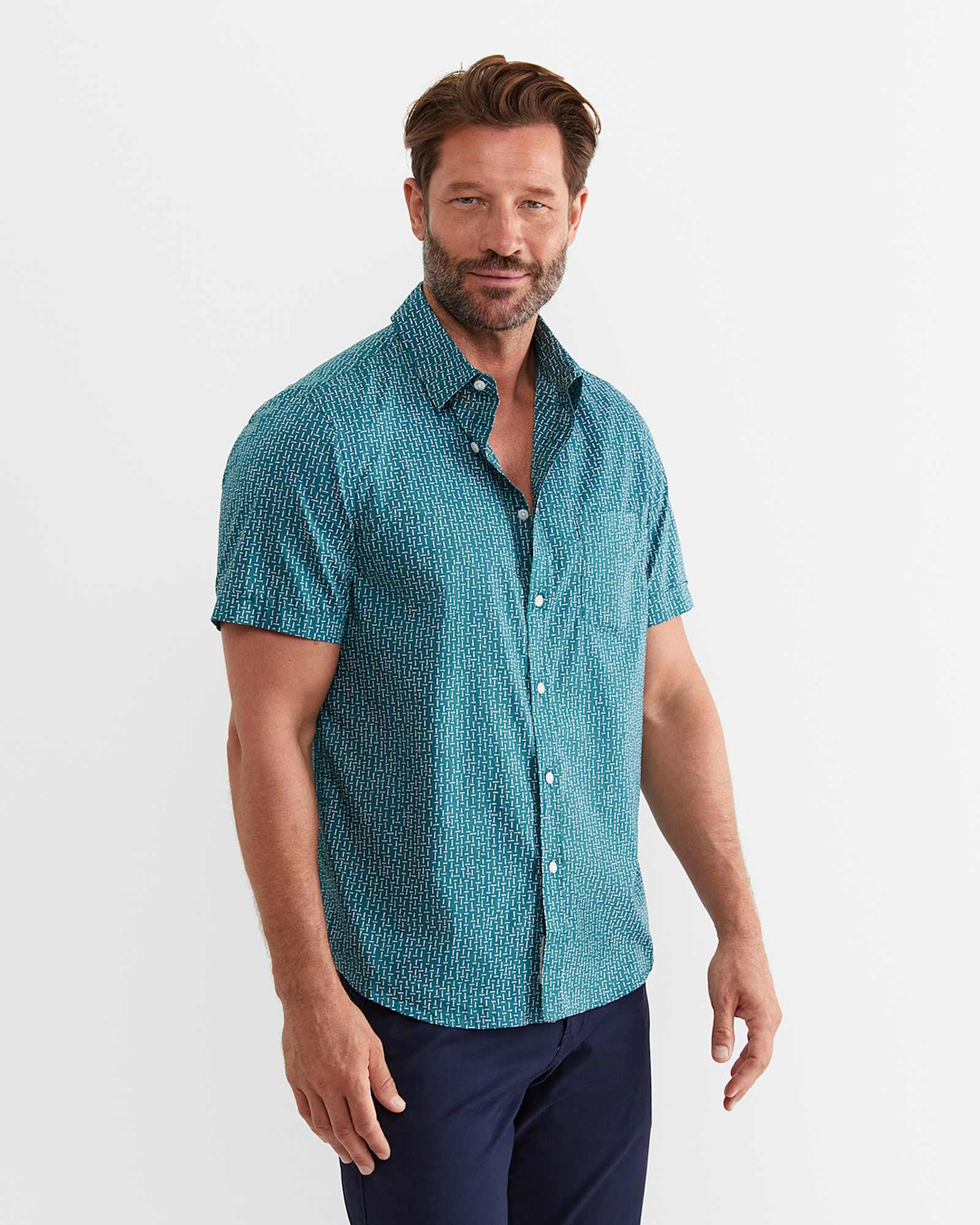 Marlin Short Sleeve Shirt in TEAL
