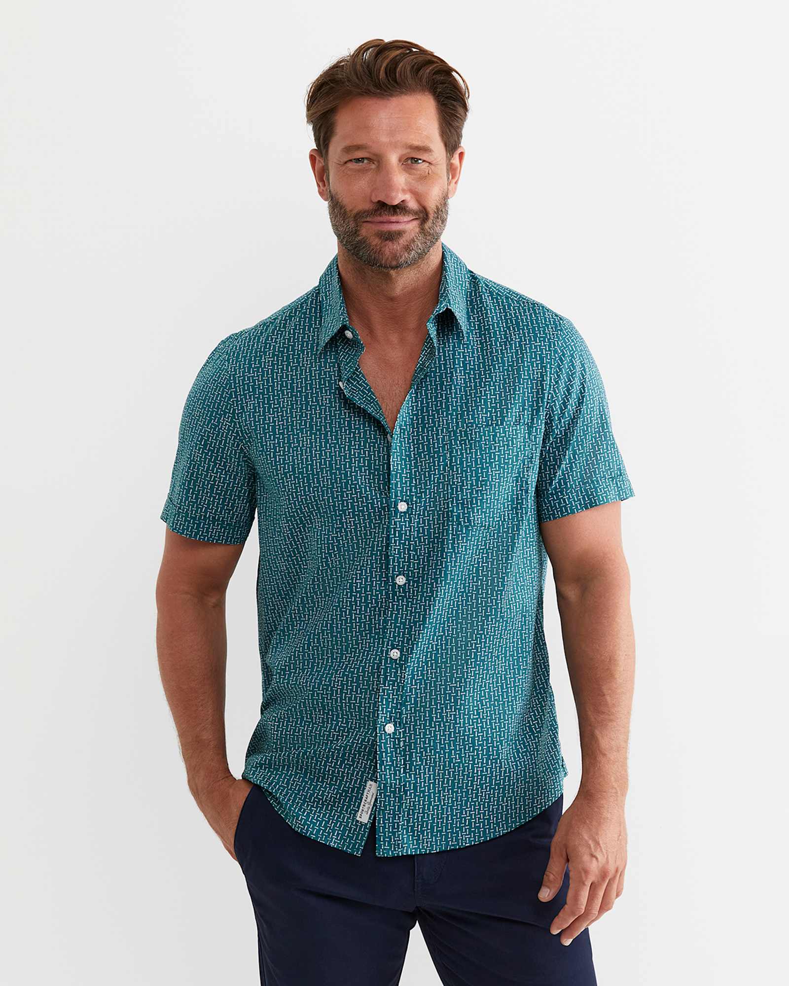 Marlin Short Sleeve Shirt in TEAL