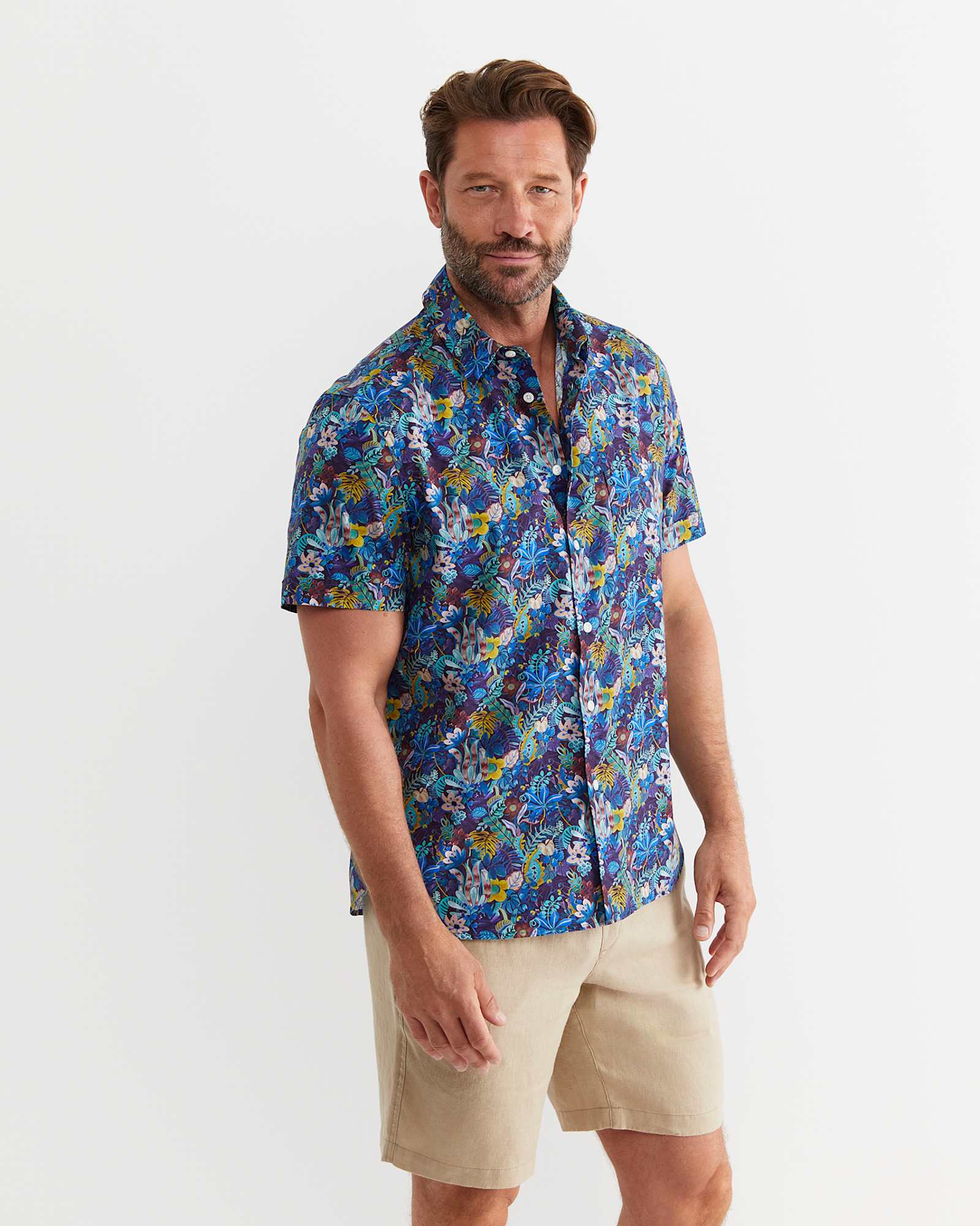 Kip Short Sleeve Liberty Shirt in MULTI