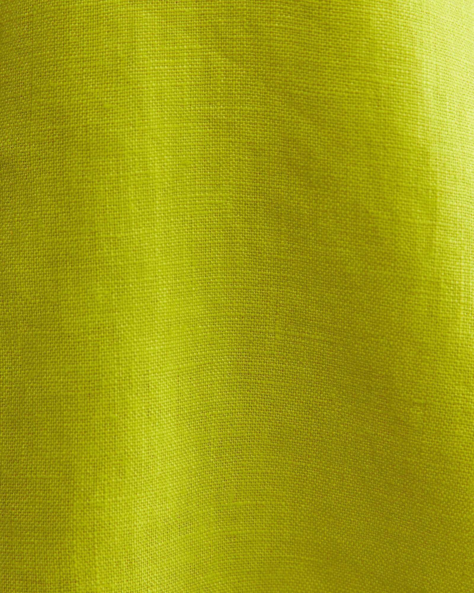Lulu Blanket Stitch Linen Shirt in CELERY