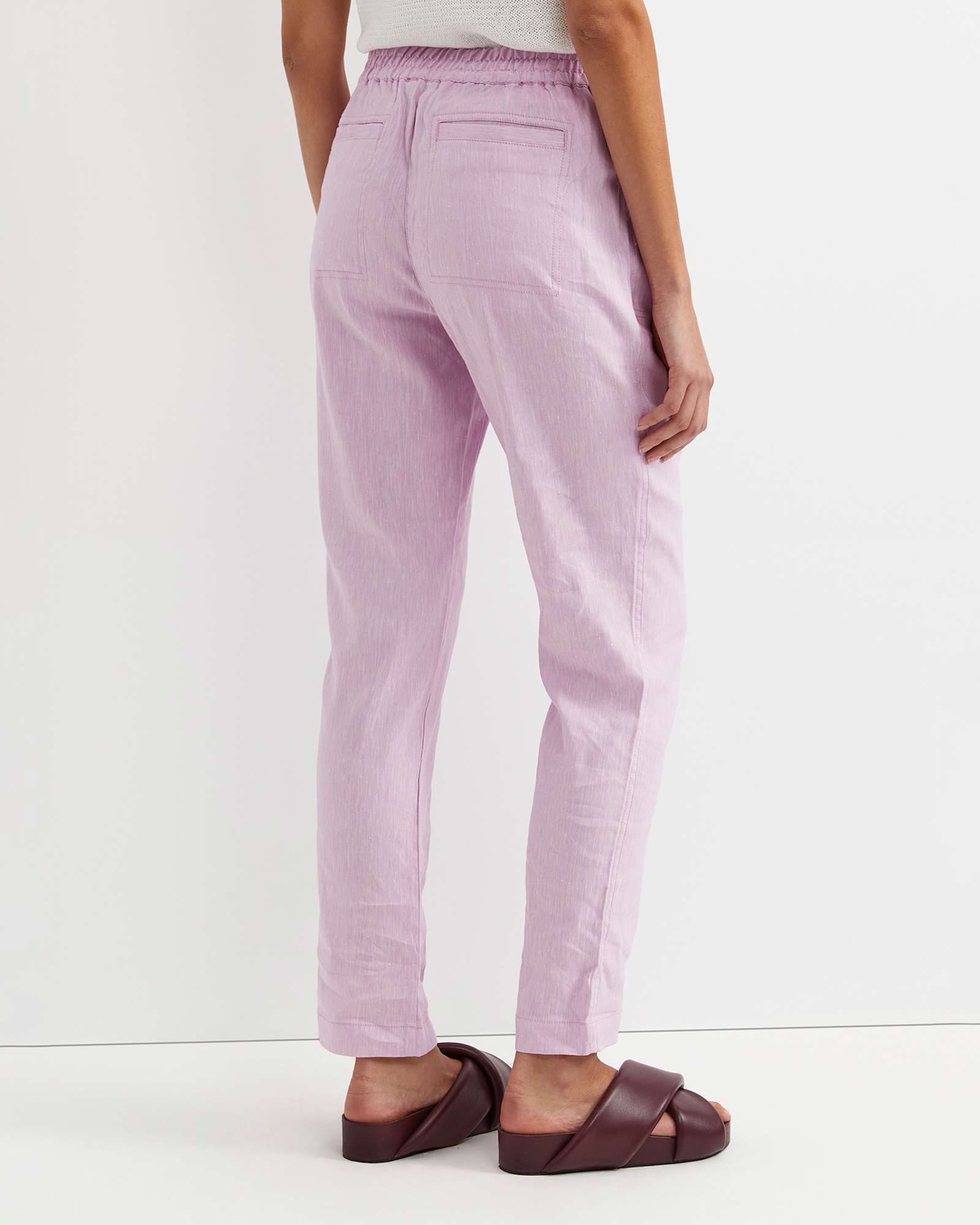 Rosa Linen Pant in ORCHID