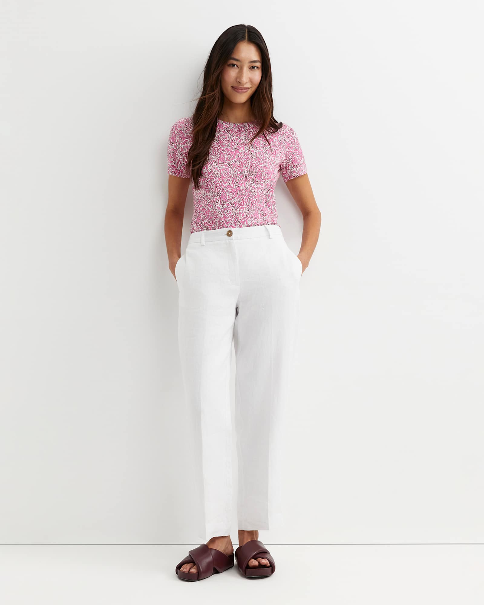 Laurel Short Sleeve Liberty Tee in PINK MULTI
