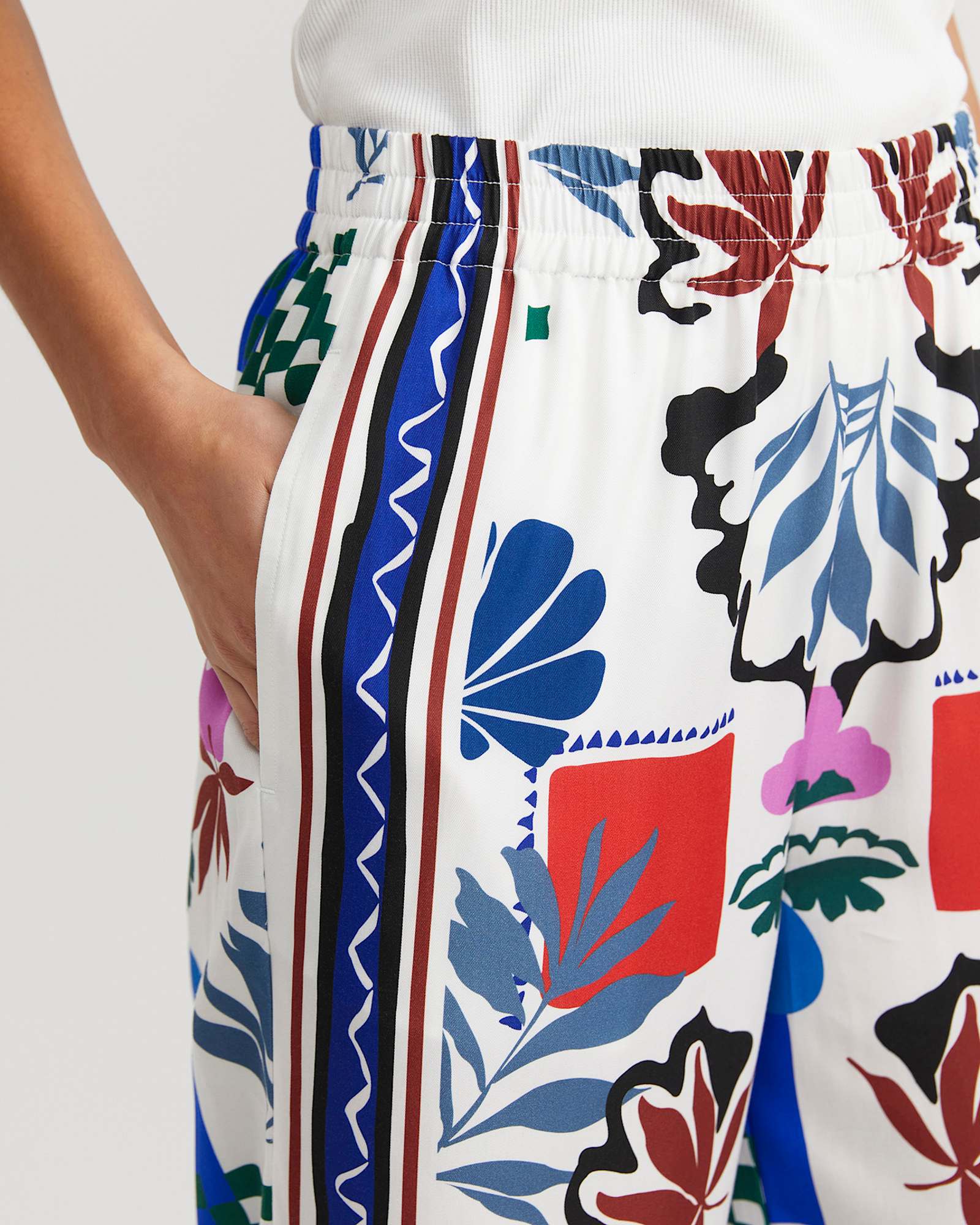 Marika Wide Leg Pant in PINK MULTI
