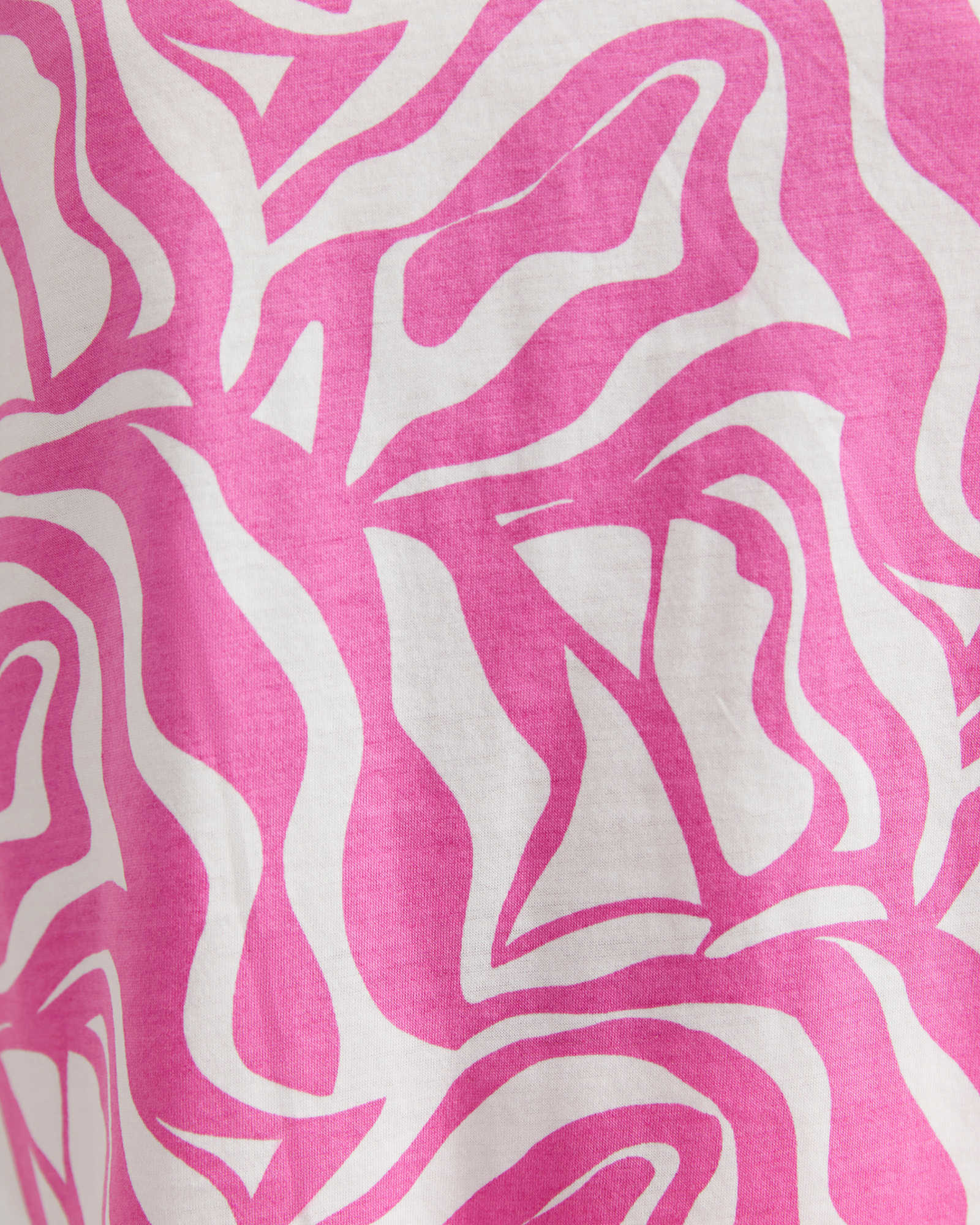 Zola Short Sleeve Mercerised Tee in PINK/WHITE