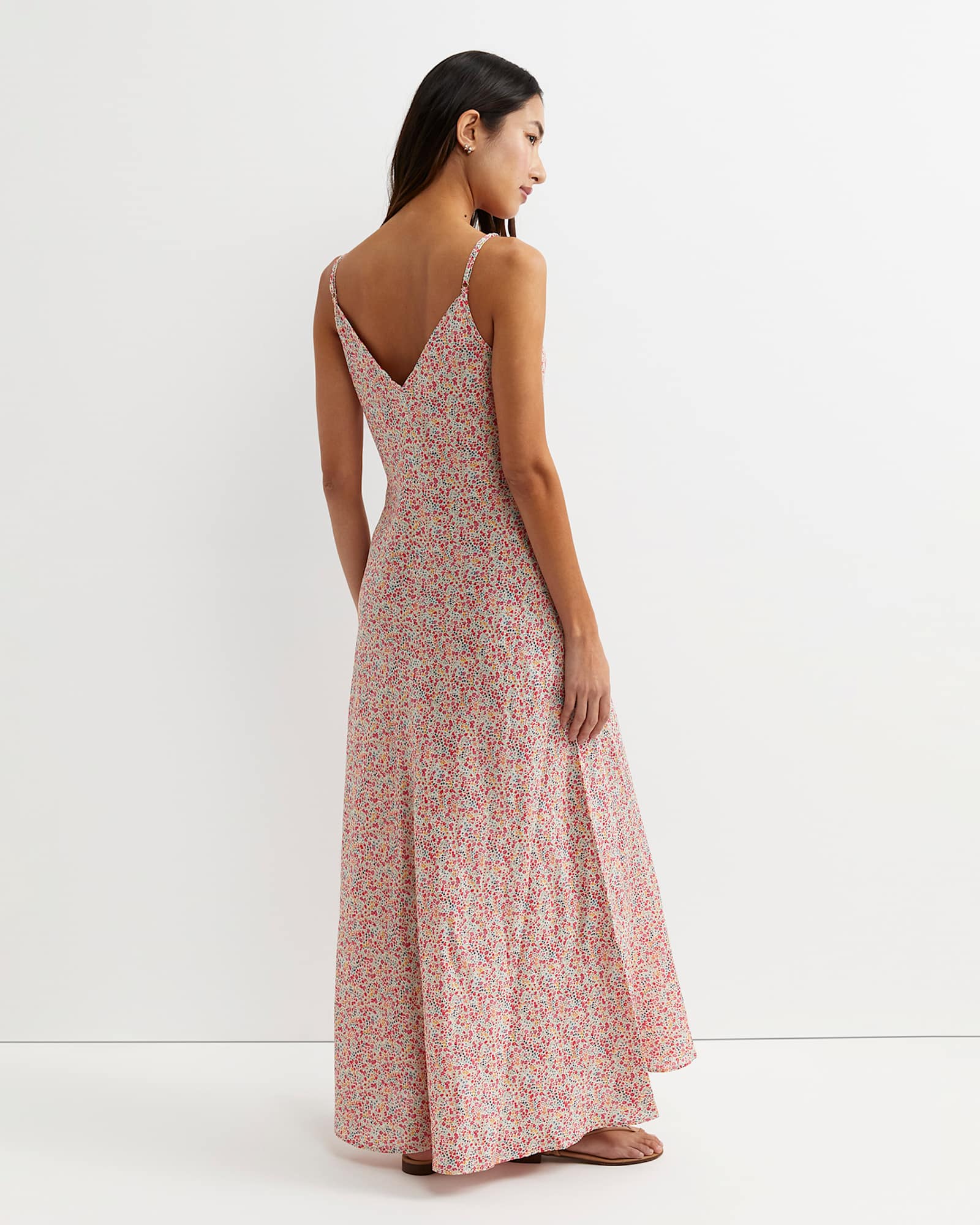 Phoebe Liberty Slip Dress in RED MULTI