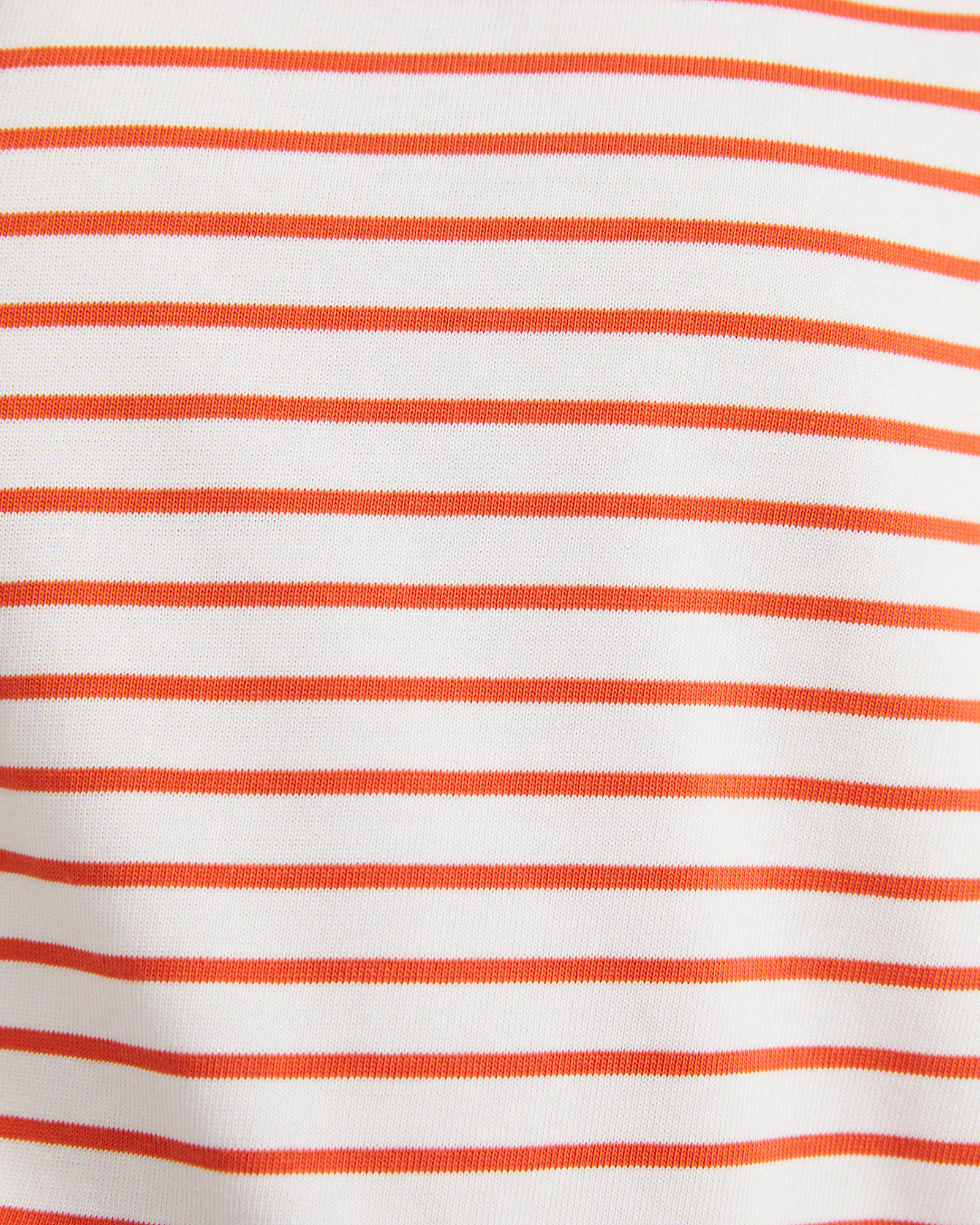 Amanda Stripe Short Sleeve Tee in ORANGE/WHITE