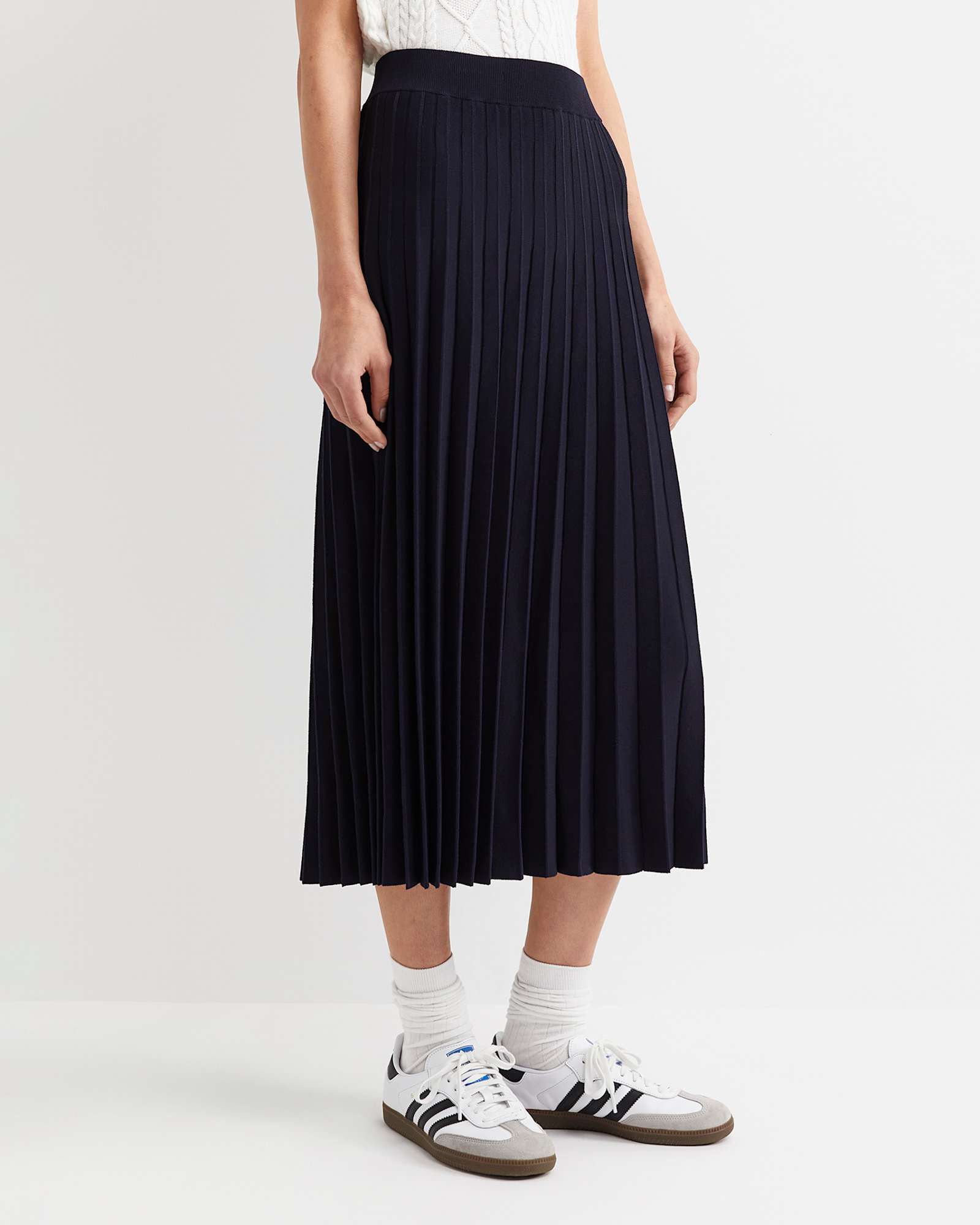 Maxine Milano Midi Skirt in NAVY