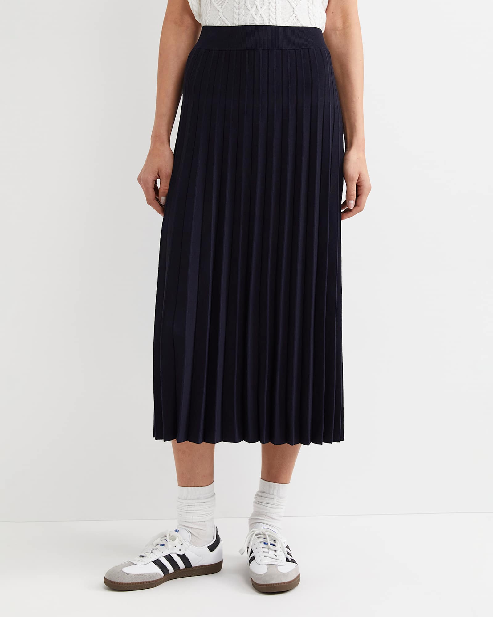 Maxine Milano Midi Skirt in NAVY