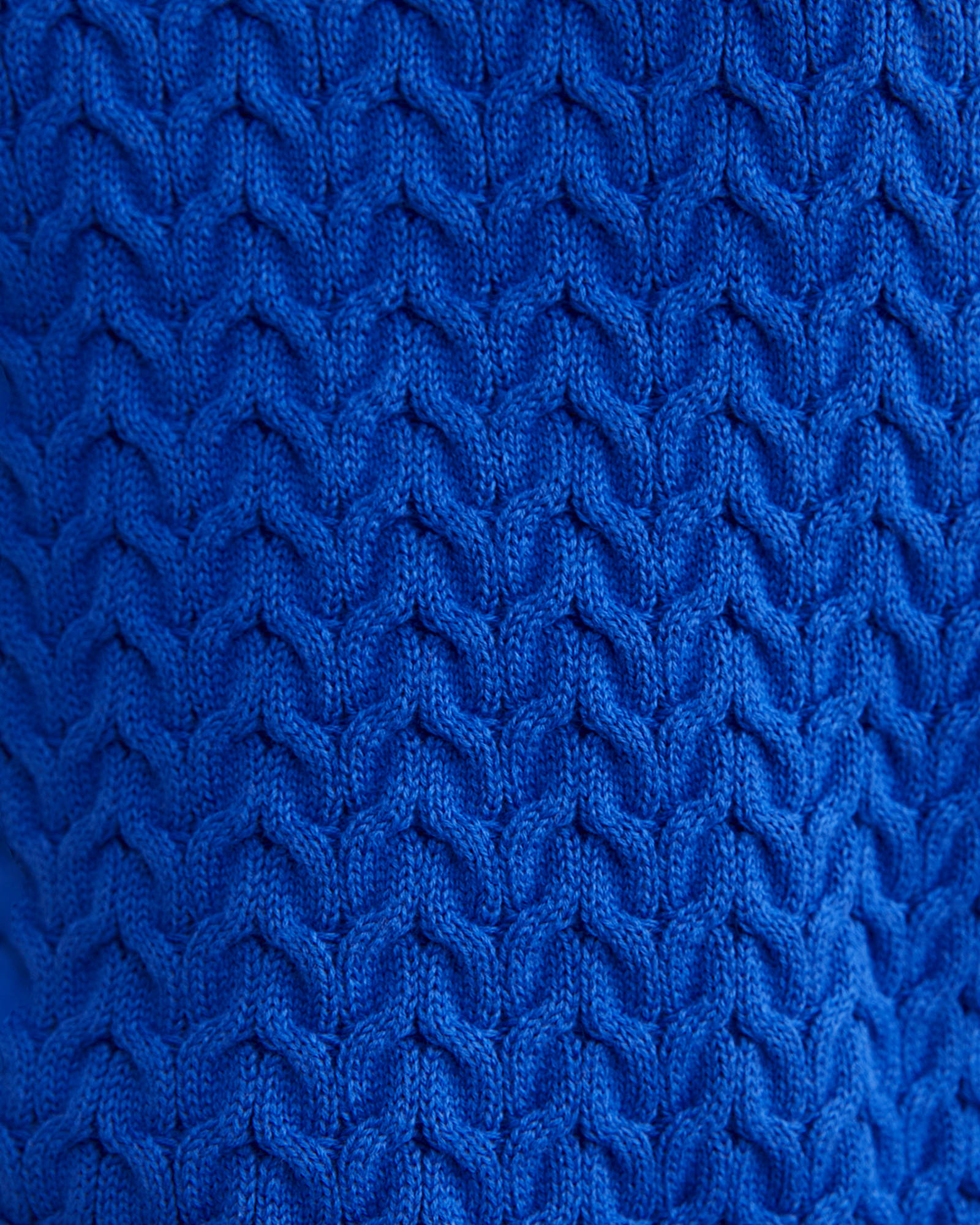 Elka Cable Cropped Vest in SORRENTO BLUE