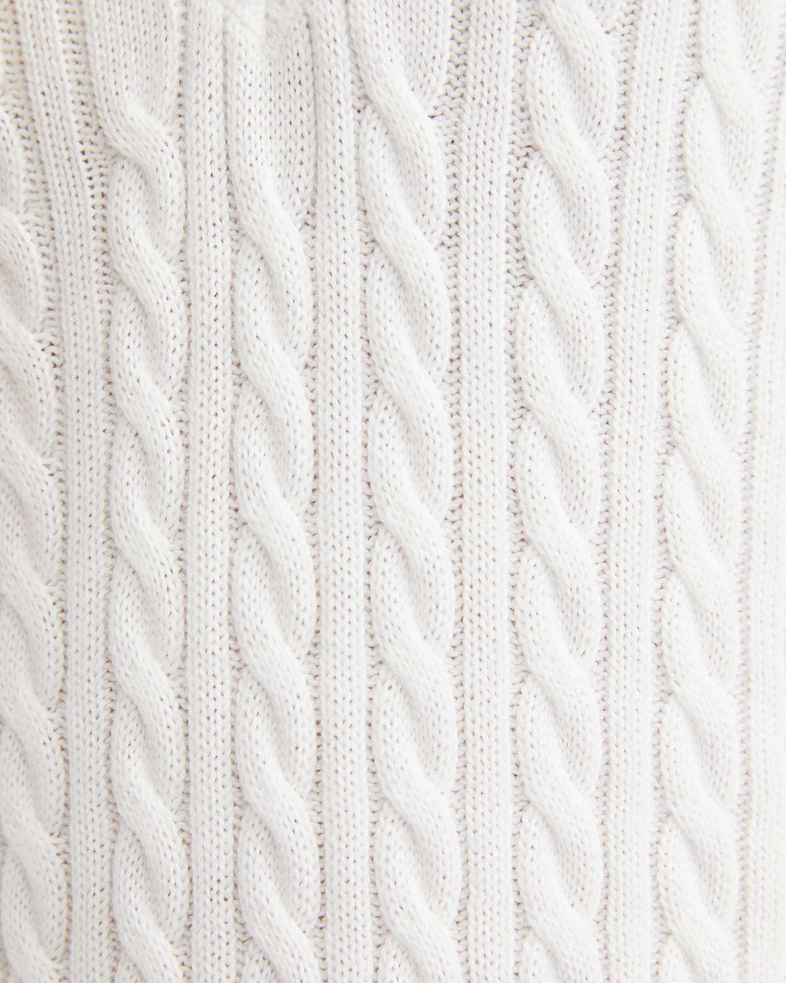 Elka Varsity Cable Sweater in WINTER WHITE