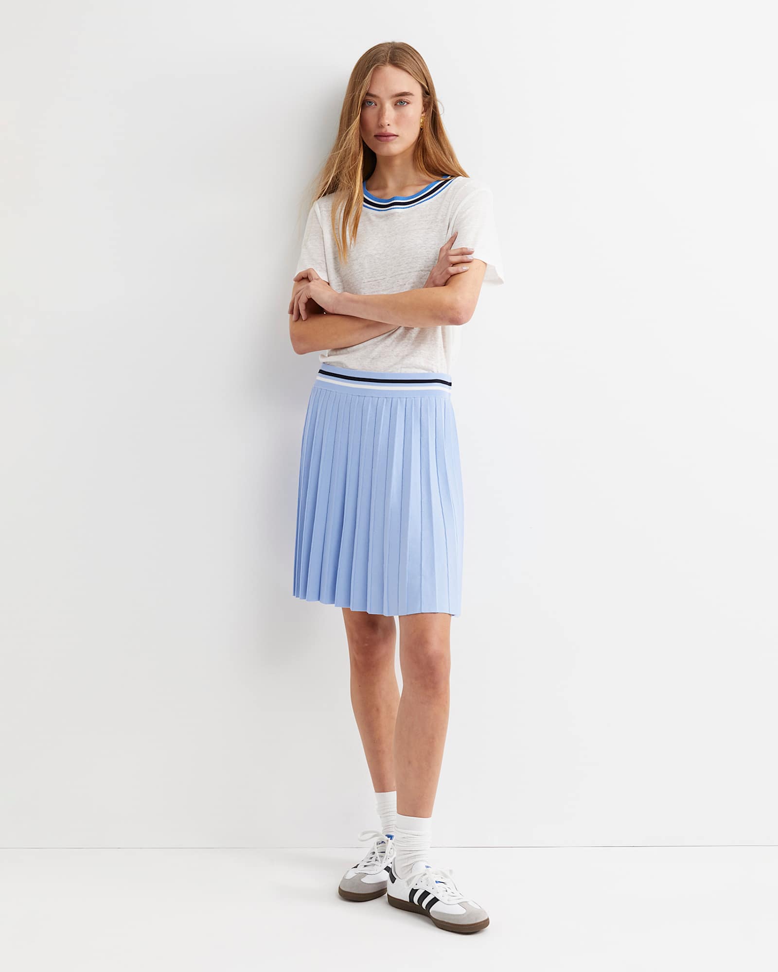Maxine Milano Mini Skirt in SKY
