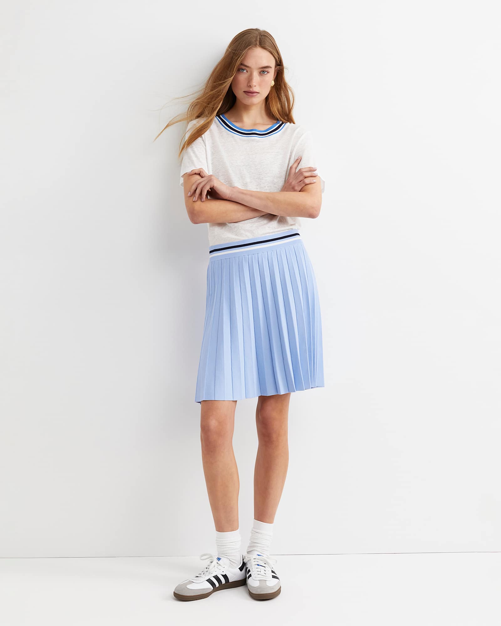 Maxine Milano Mini Skirt in SKY