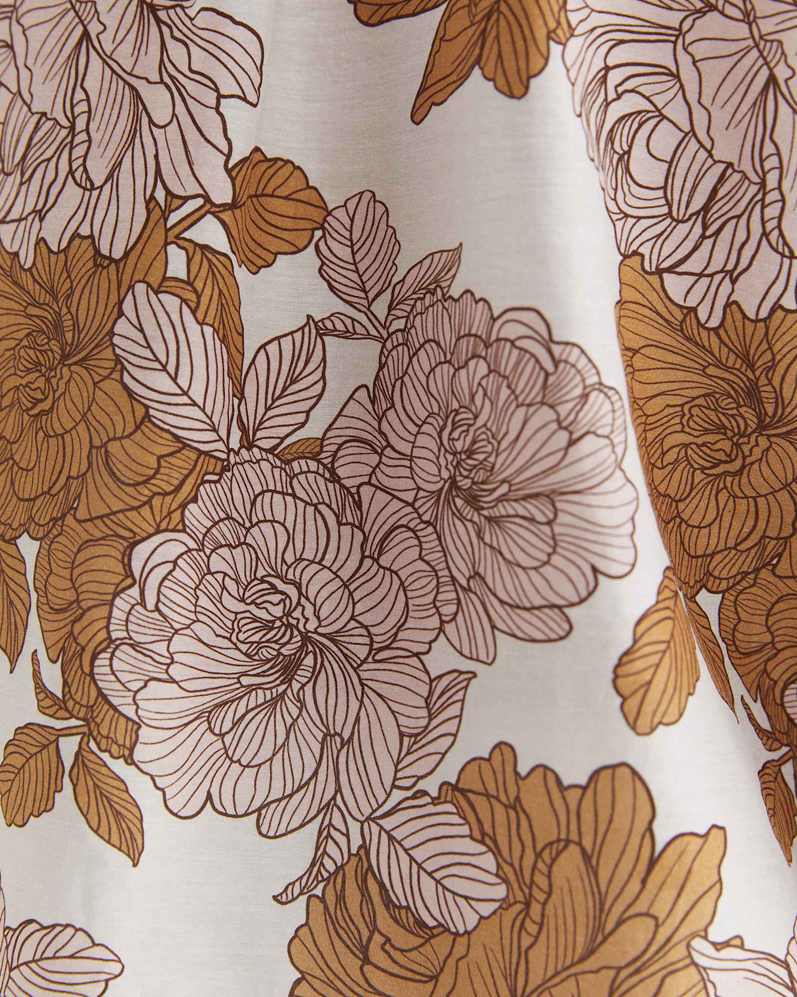 Miranda Cotton Silk Shirt in TAN