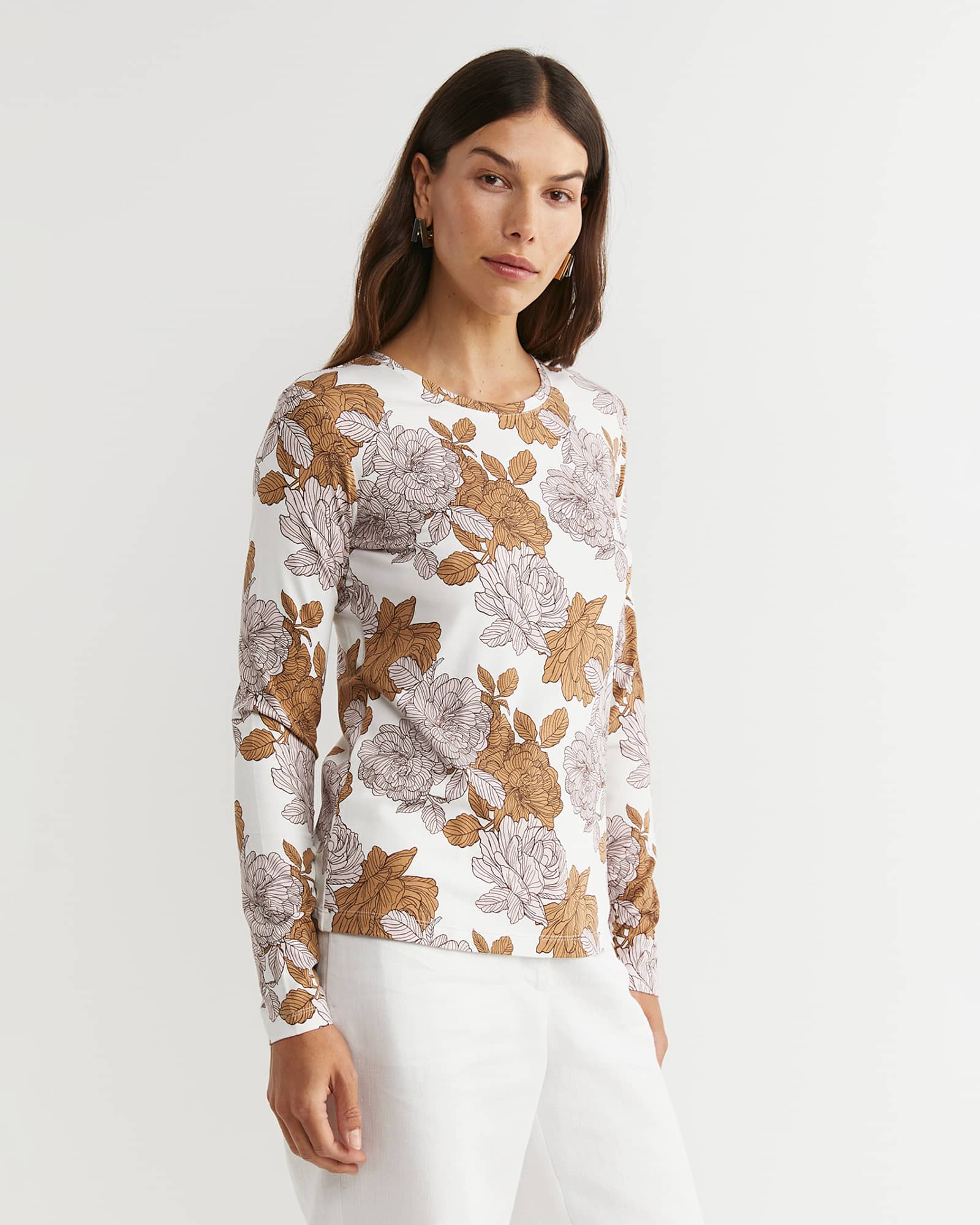 Miranda Magic Long Sleeve Tee in TAN
