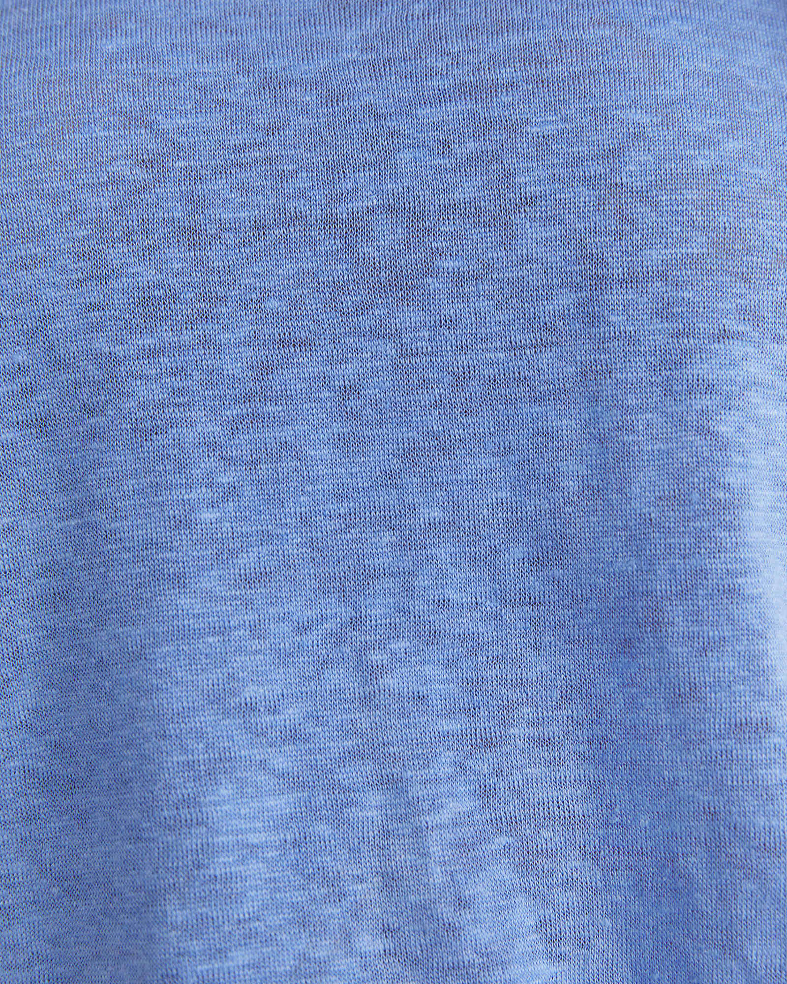 Tonia Crew Neck Linen Tee in BELLE BLUE