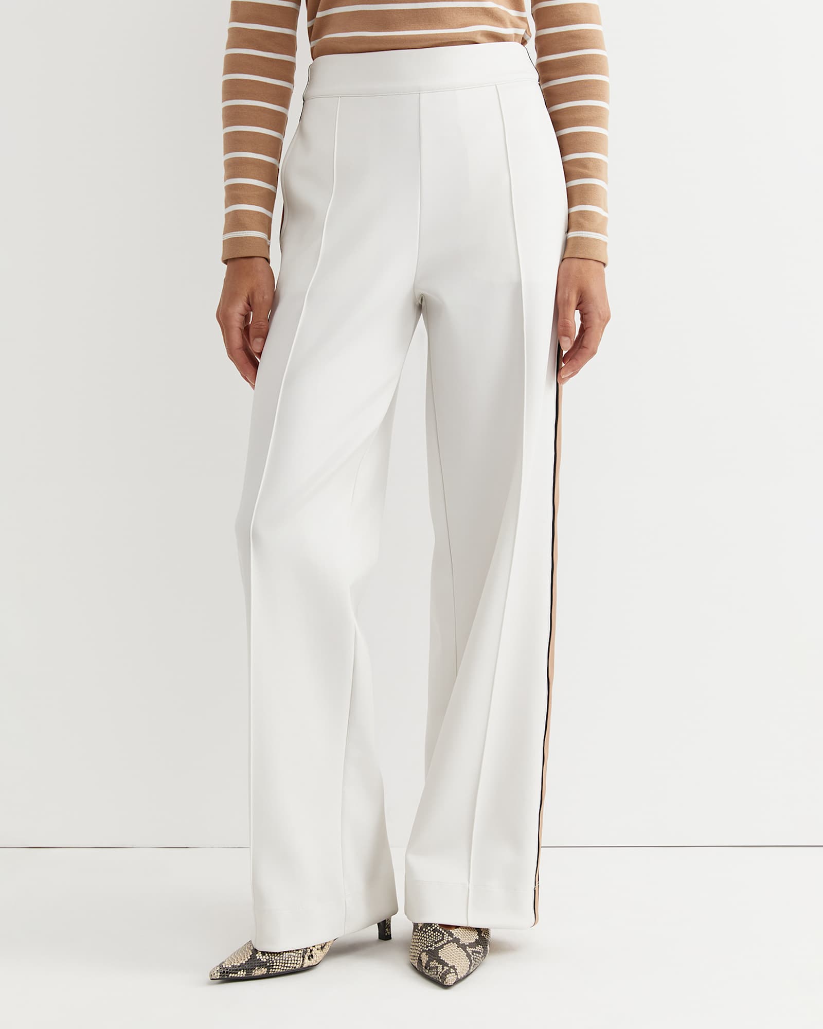 Lina Track Pant in WHITE/MULTI