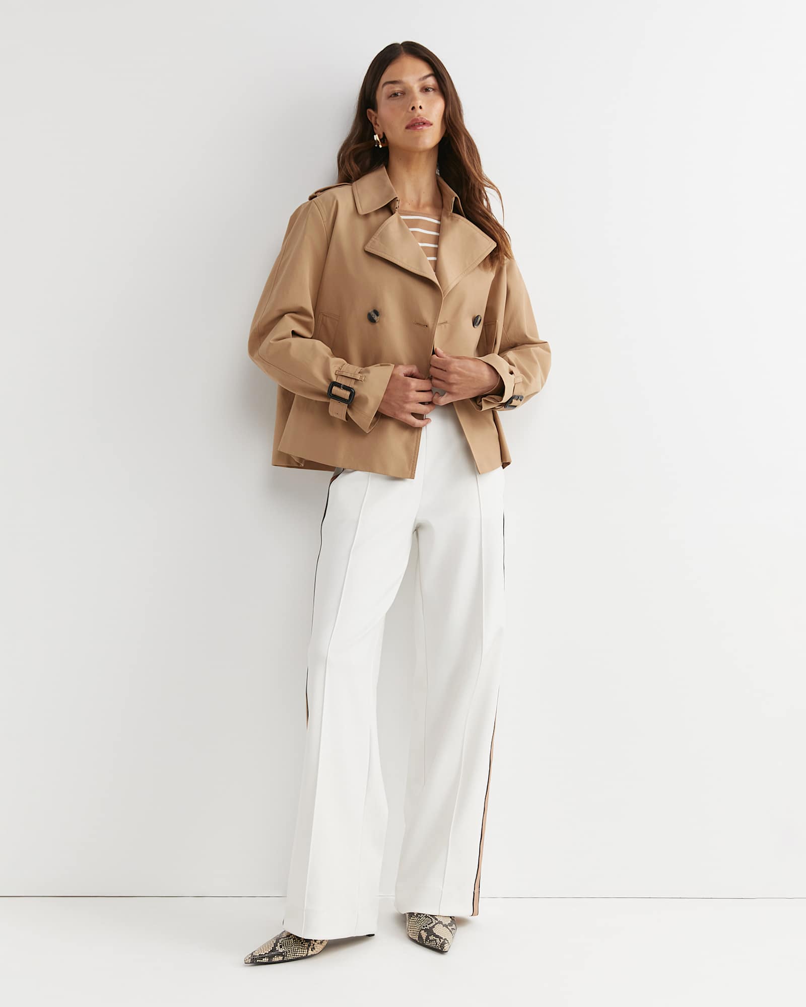 Lina Track Pant in WHITE/MULTI