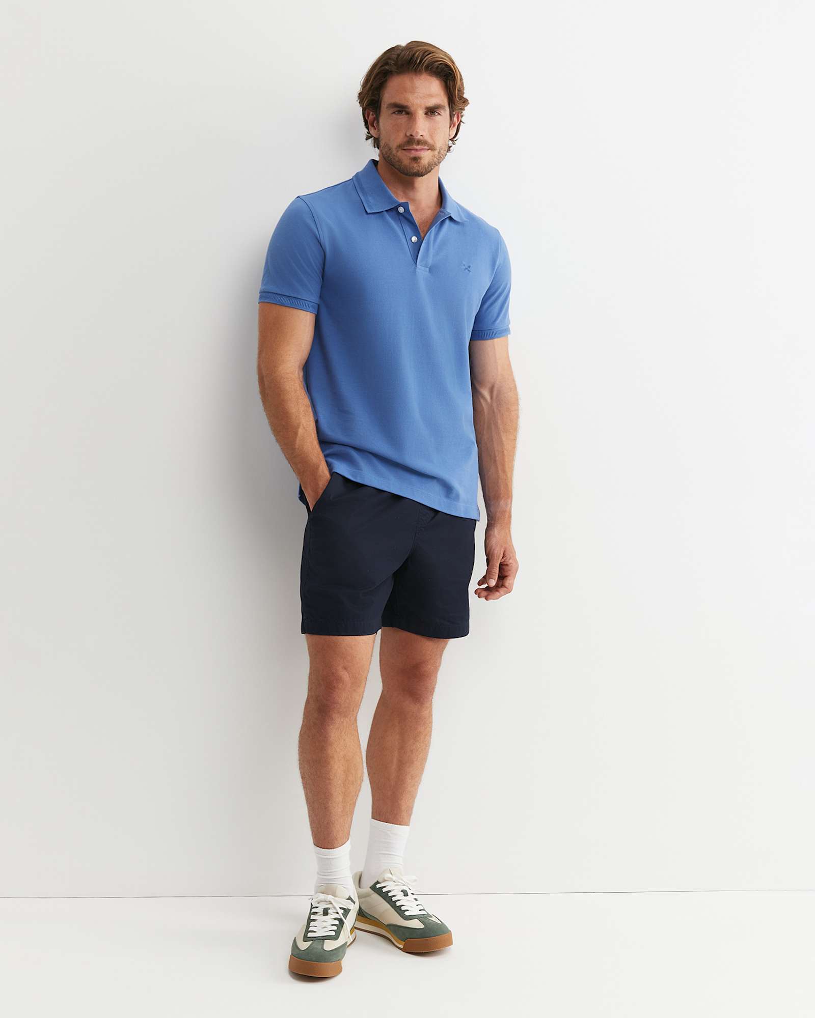 SC Pique Polo in SMOKE BLUE
