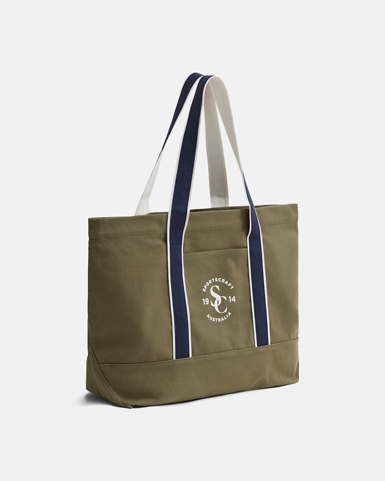 Club Sport Canvas Tote in KHAKI
