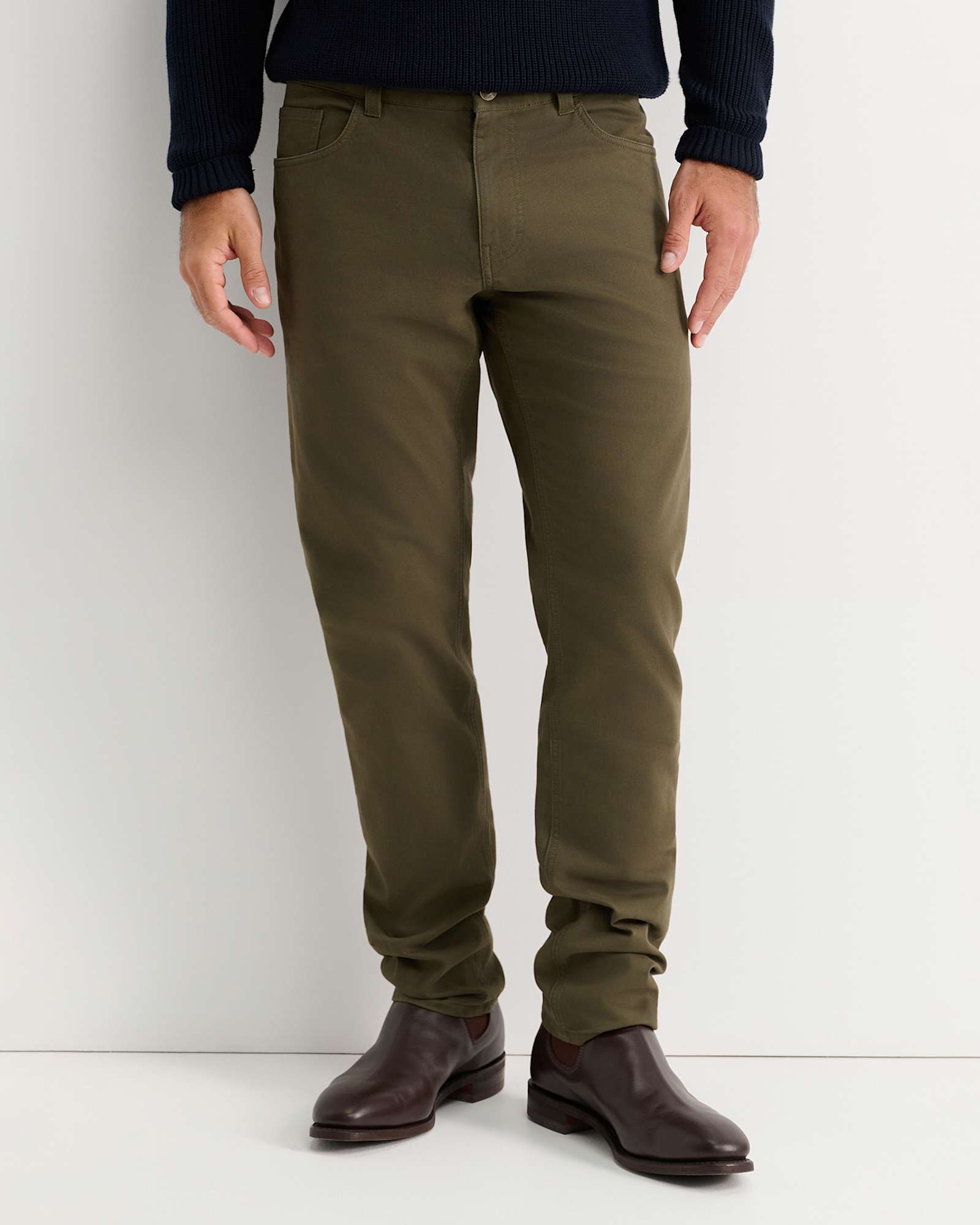 Tapered Bedford Jean in KHAKI