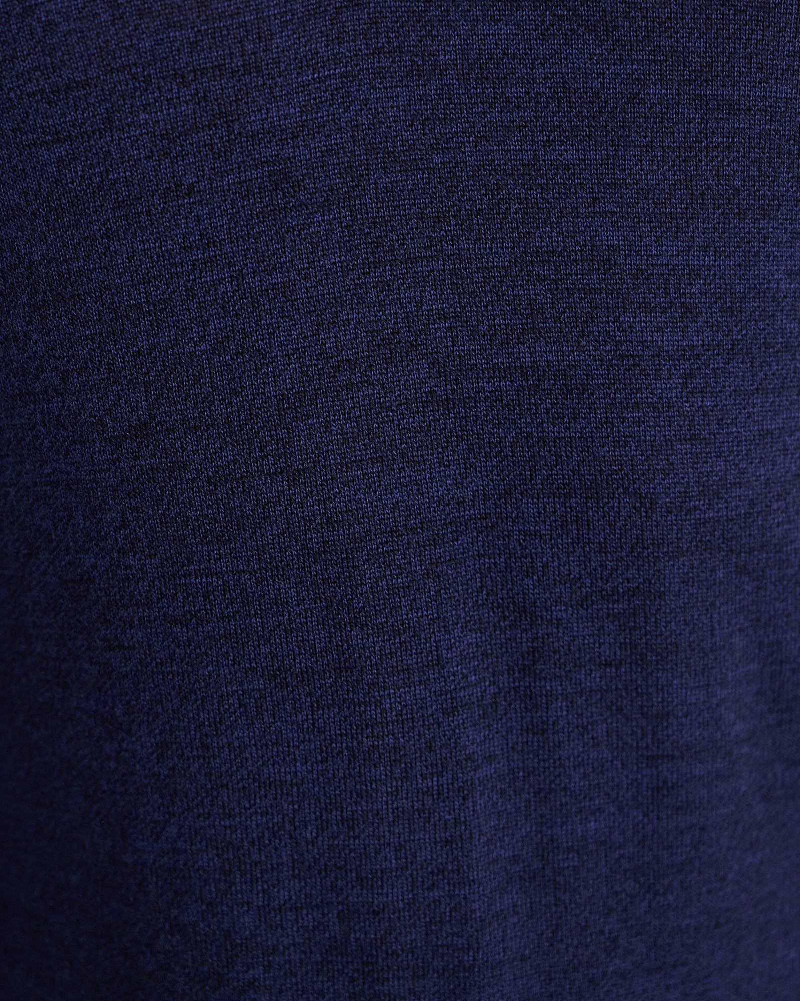 Long Sleeve Merino Knit Polo in NAVY