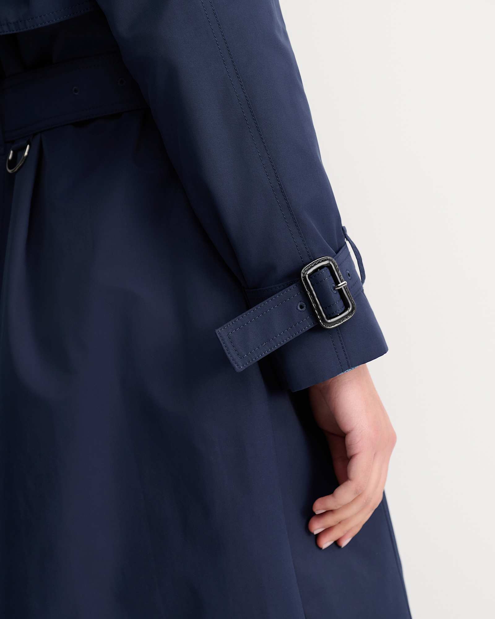 Audrey Short Trench in NAVY