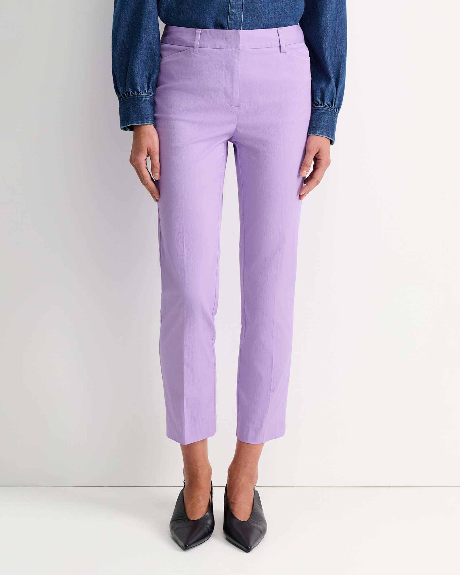 Evie Straight Capri Pant in VIOLA