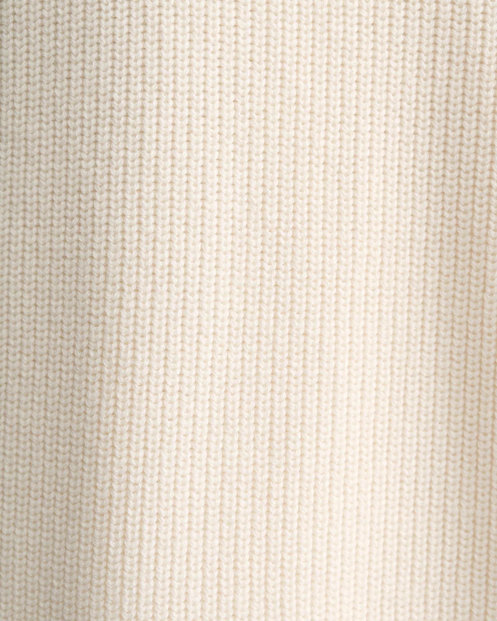 Wool Cotton Open Vest in WINTER WHITE