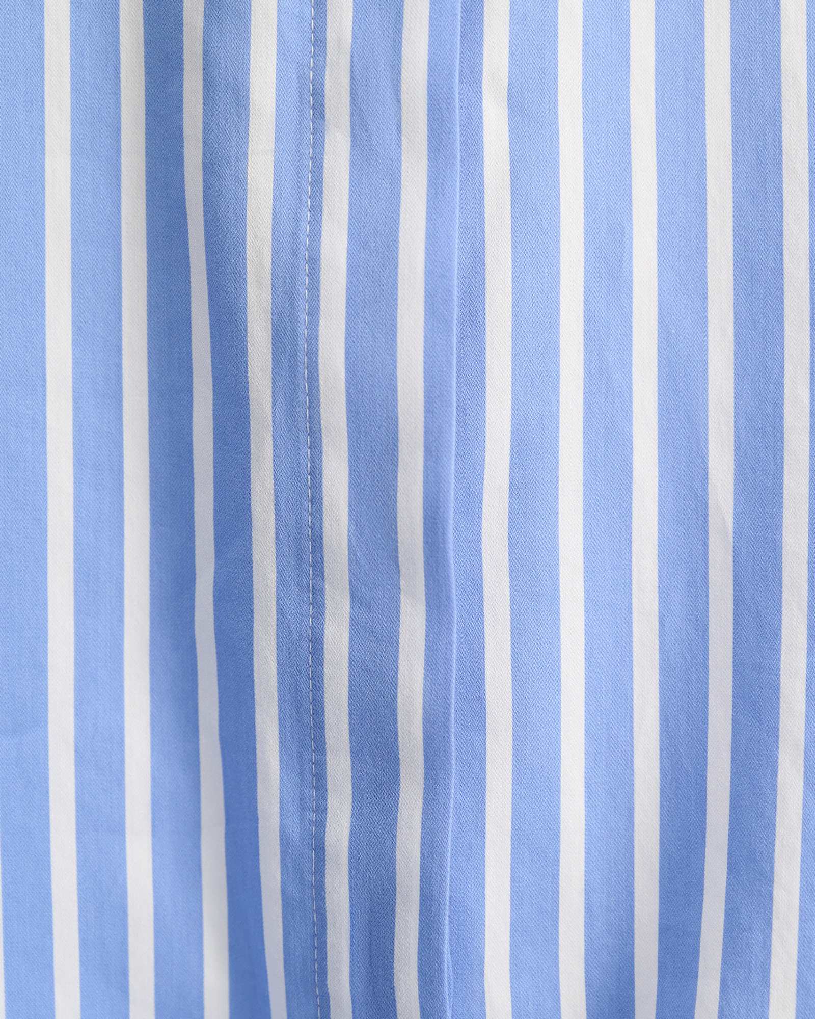 Hannah Stripe Cotton Silk Shirt in WHITE/BLUE