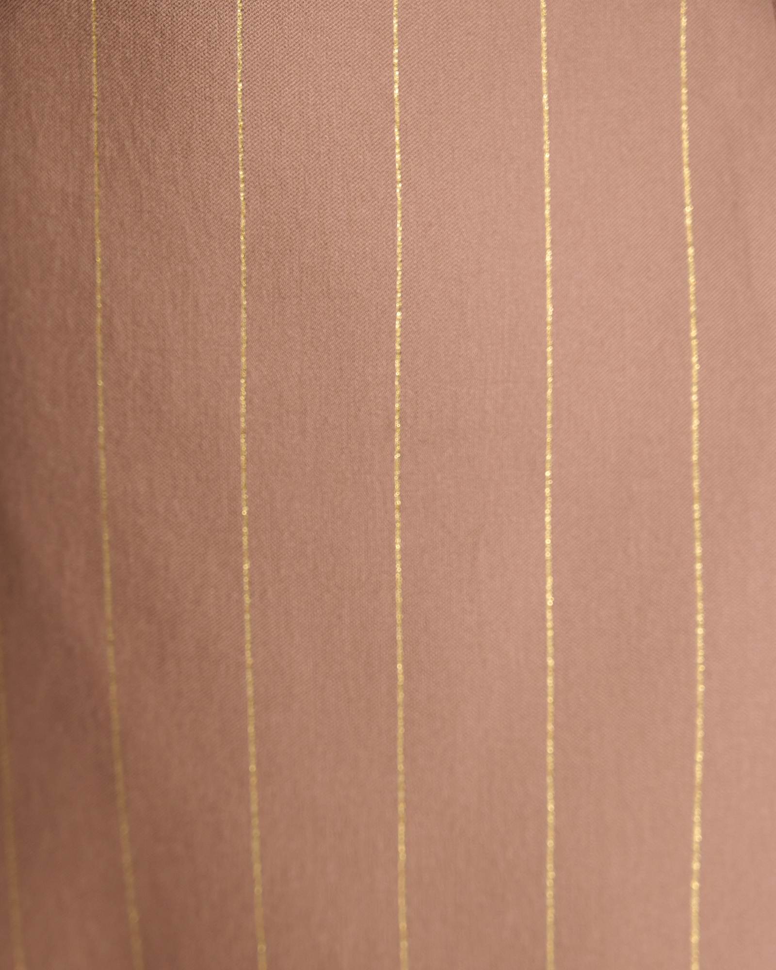 Mina Lurex Pinstripe Jacket in TAN
