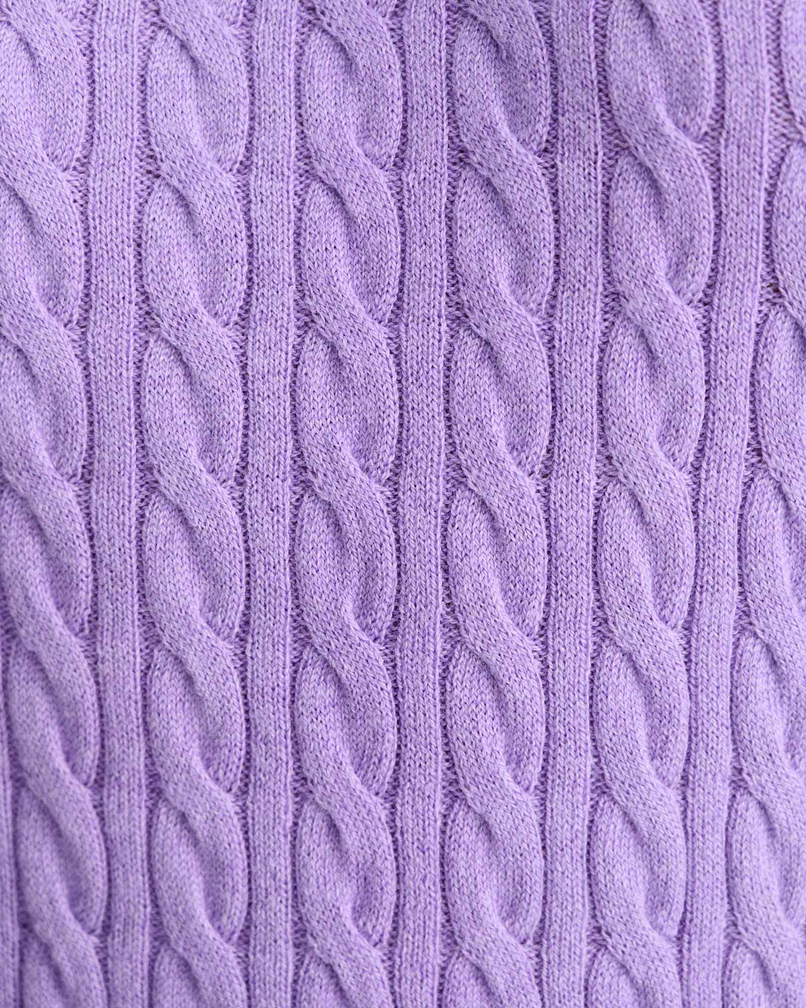 Cable Merino Cotton Tank in VIOLA